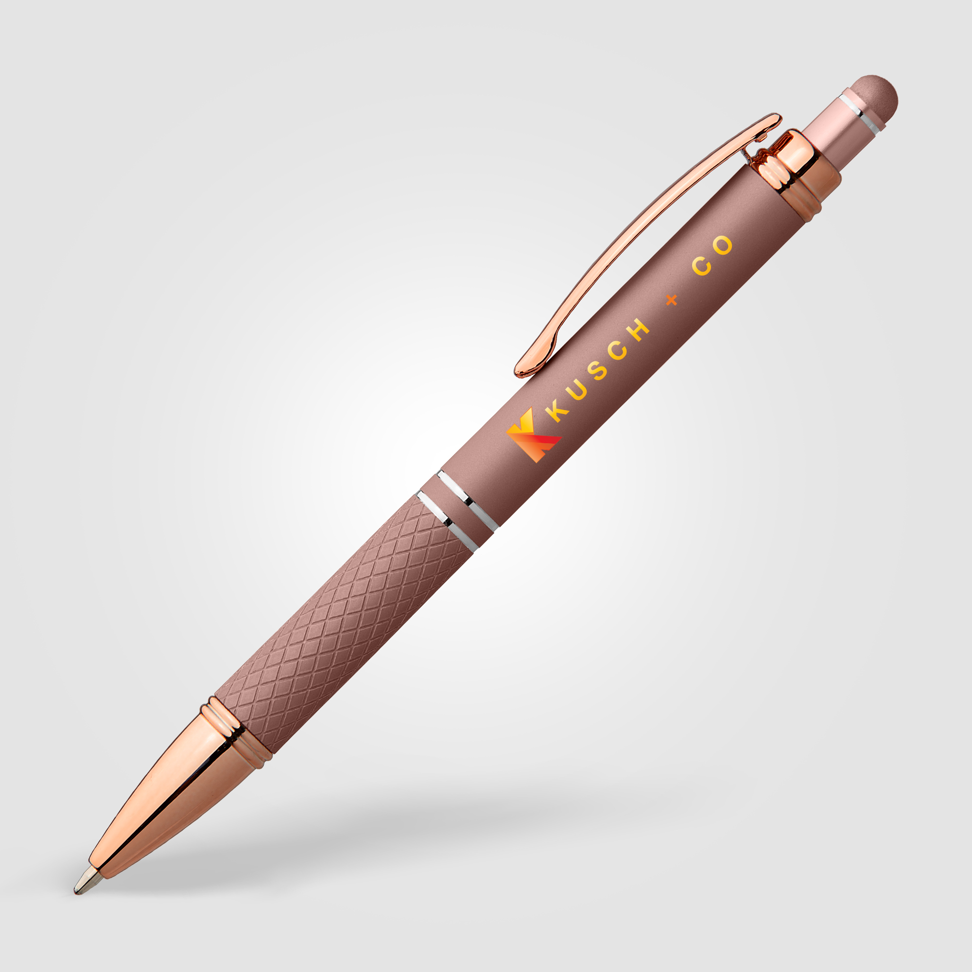 Phoenix Softy Rose Gold Metallic Pen w/ Stylus 10