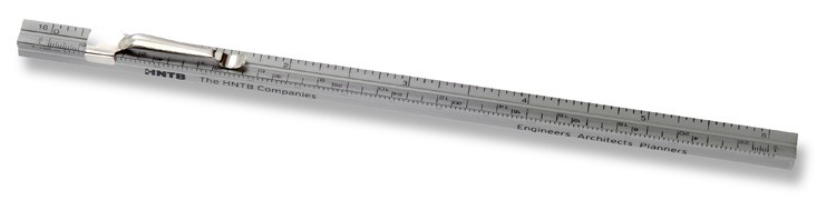 6" Architect Pocket Scale with pocket clip 2