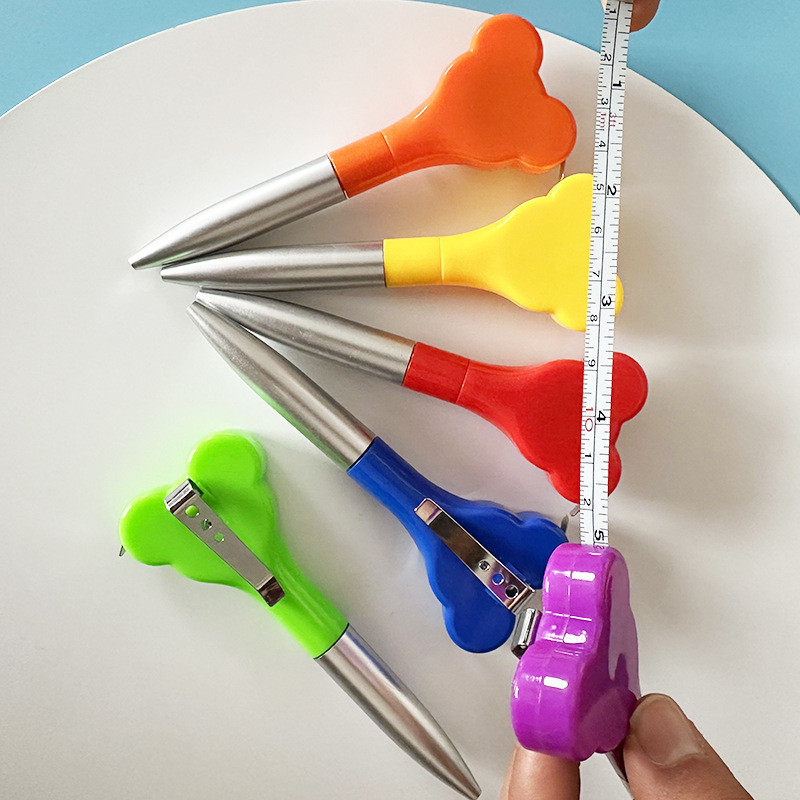 Colorful Heart Shaped Measuring Tape Ballpoint Pen 4