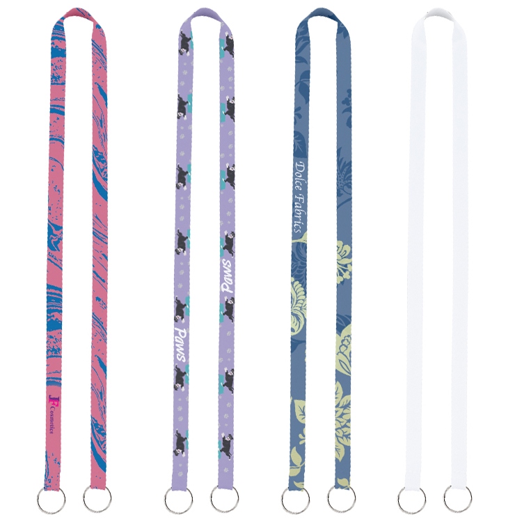 1/2" Sublimated Dual-Sided Lanyard with Double Clips 9