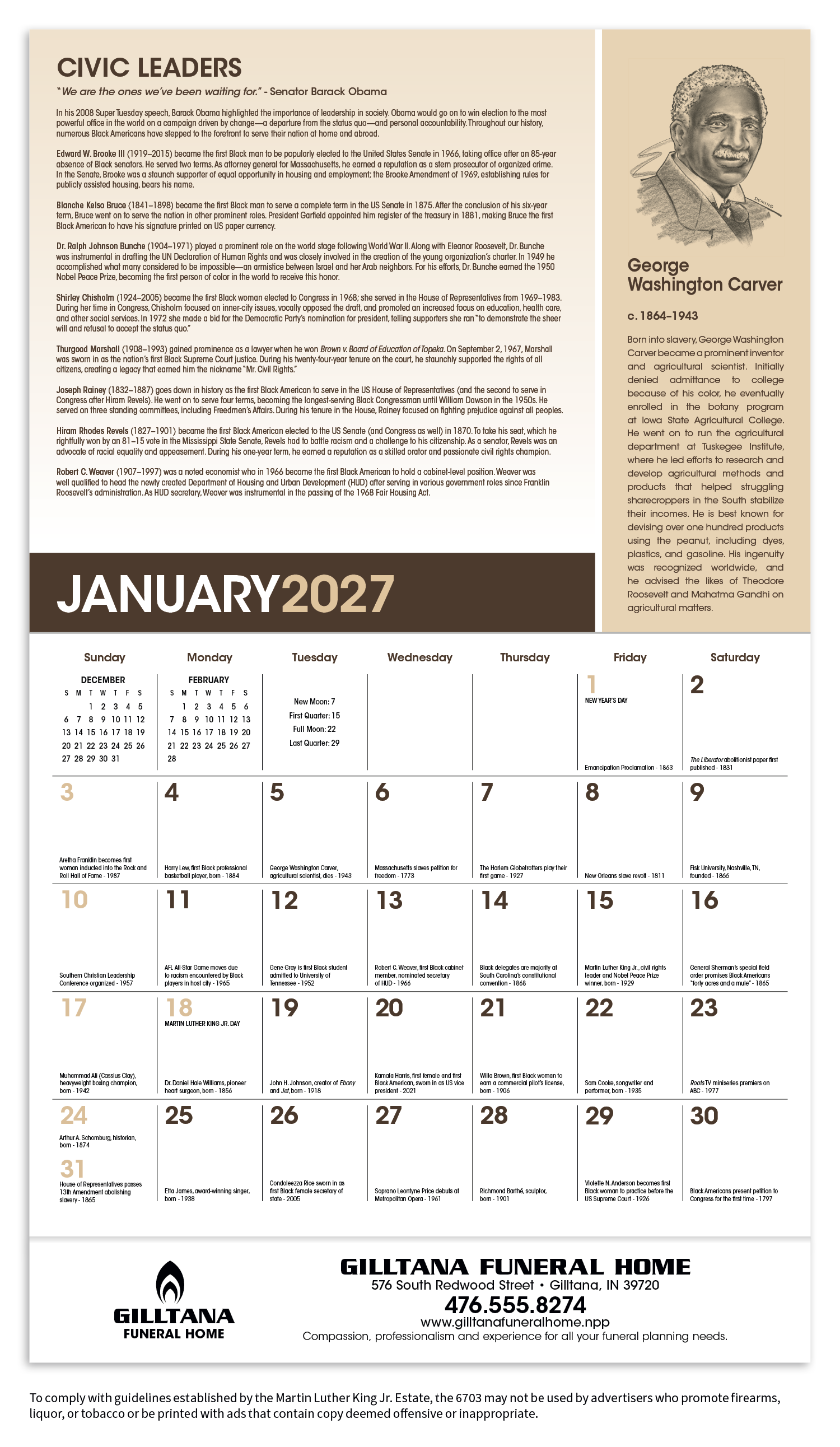 Triumph® Calendars African-American Heritage: Dr. Martin Luther King, Jr. Calendar 47
