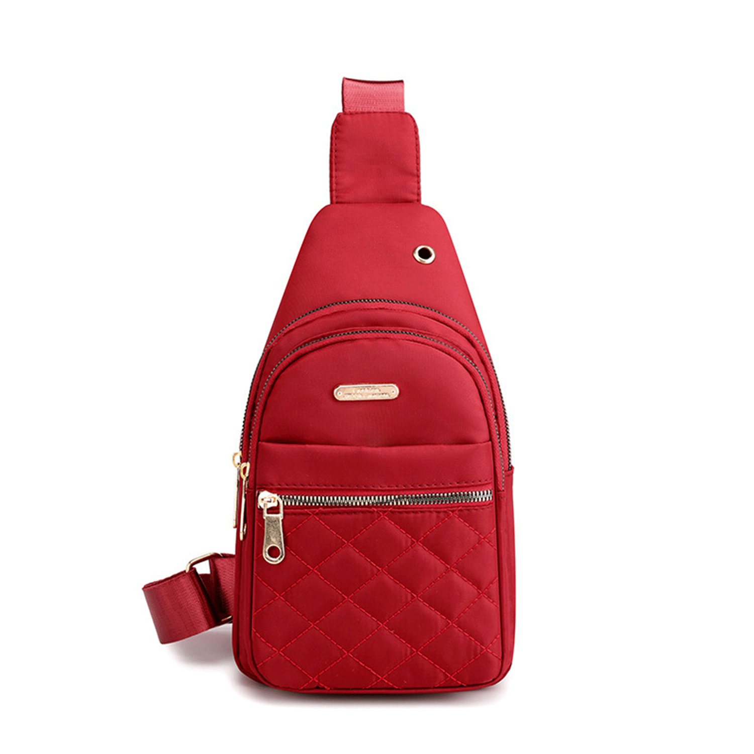 earphone jack water-resistant Nylon Cross Body Sling Bag 15