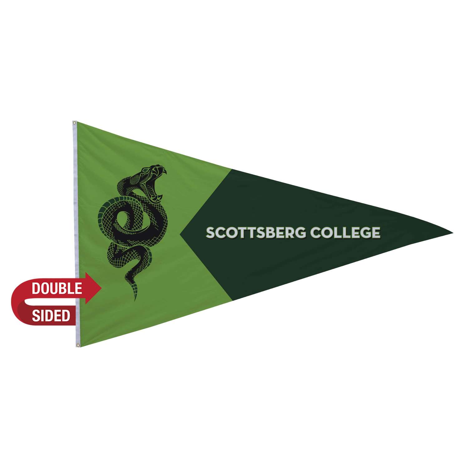 5' x 8' Nylon Pennant Flag Double-Sided