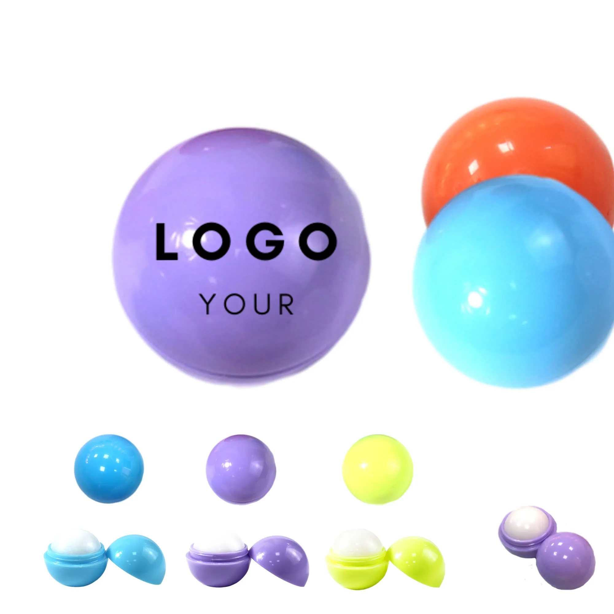 MOQ 100 PCS Reusable Round Lip Balm Ball 1