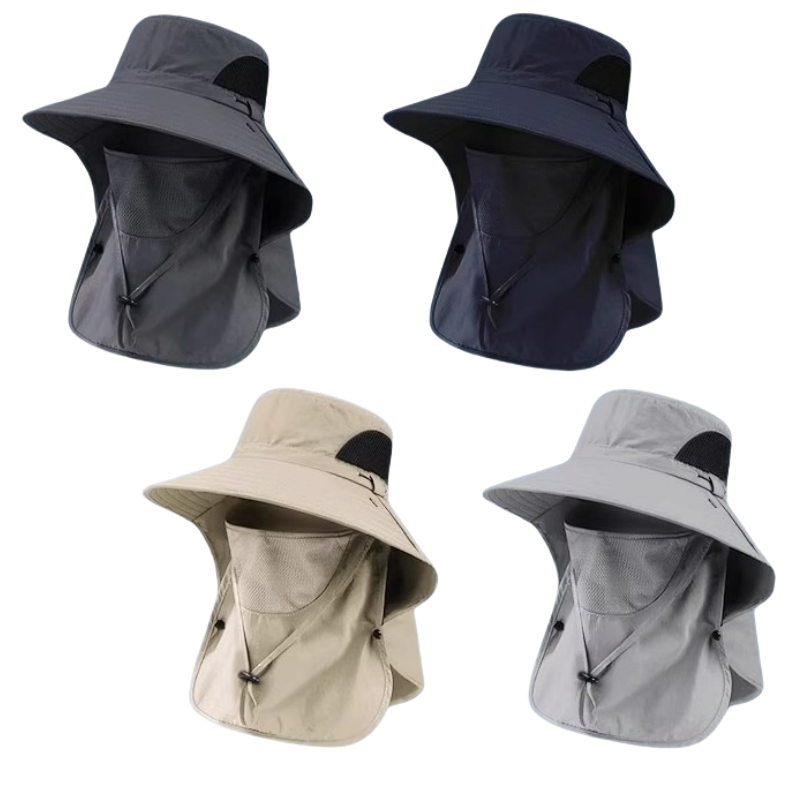 Sun Bucket Hat UV Protection Boonie Cap with Neck Flap and Face Shield 2
