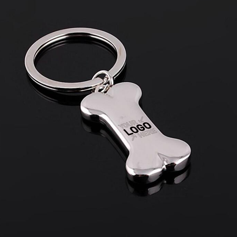Zinc Alloy Bone Shaped Key Chain 2