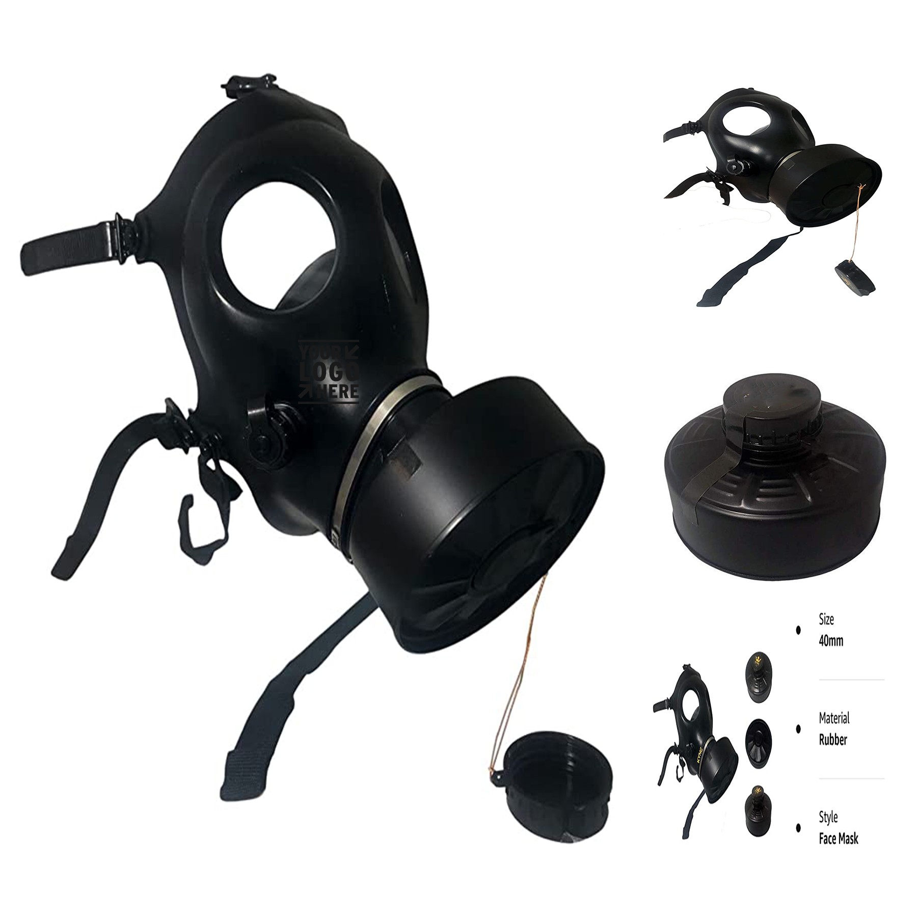 40mm Advanced Filter Rubber Respirator Type Mask 2