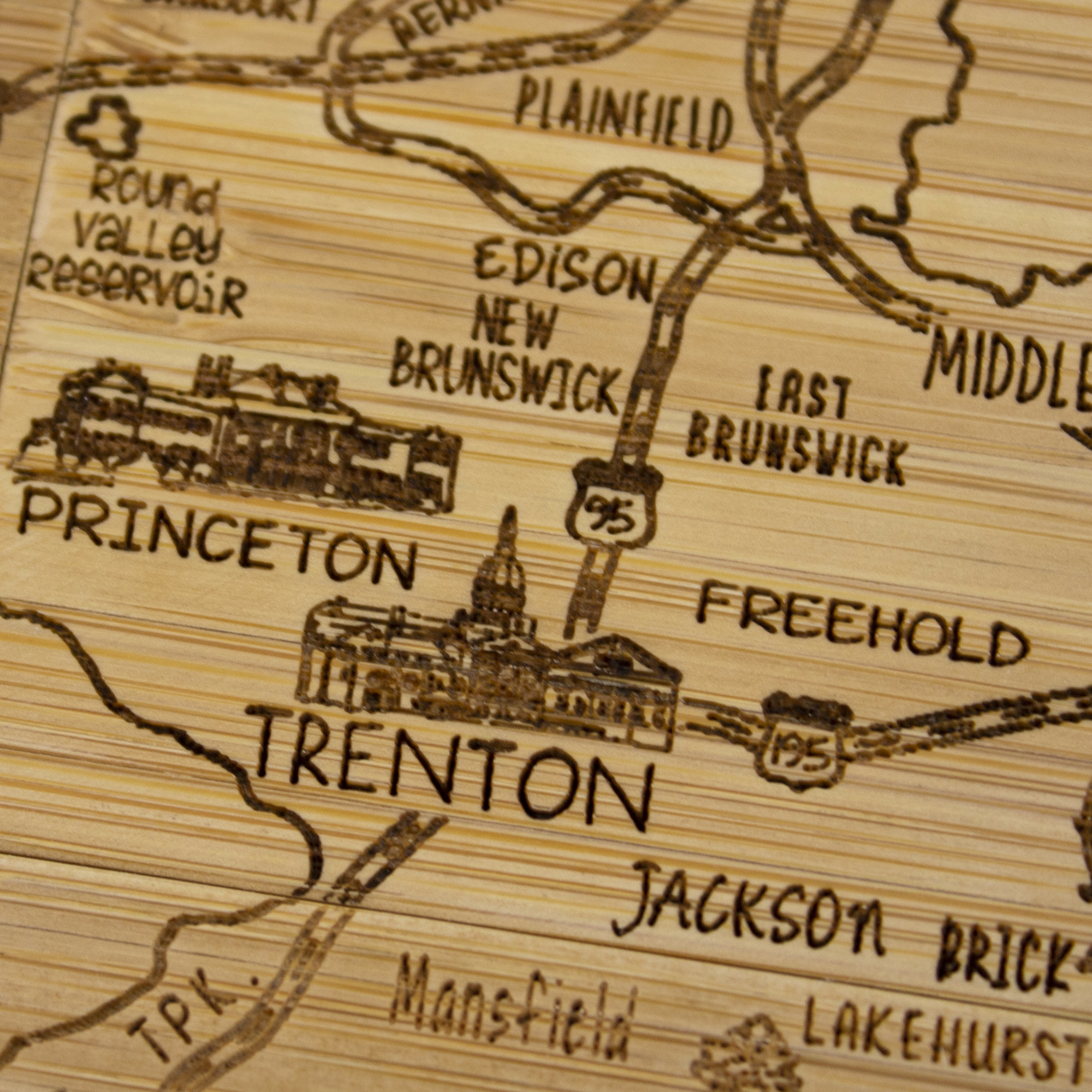 New Jersey Puzzle Coaster Set 7