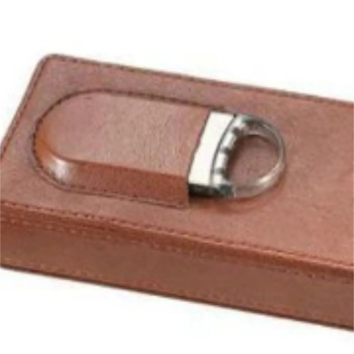 Genuine Leather Cigar Case Humidor With Cutter 3