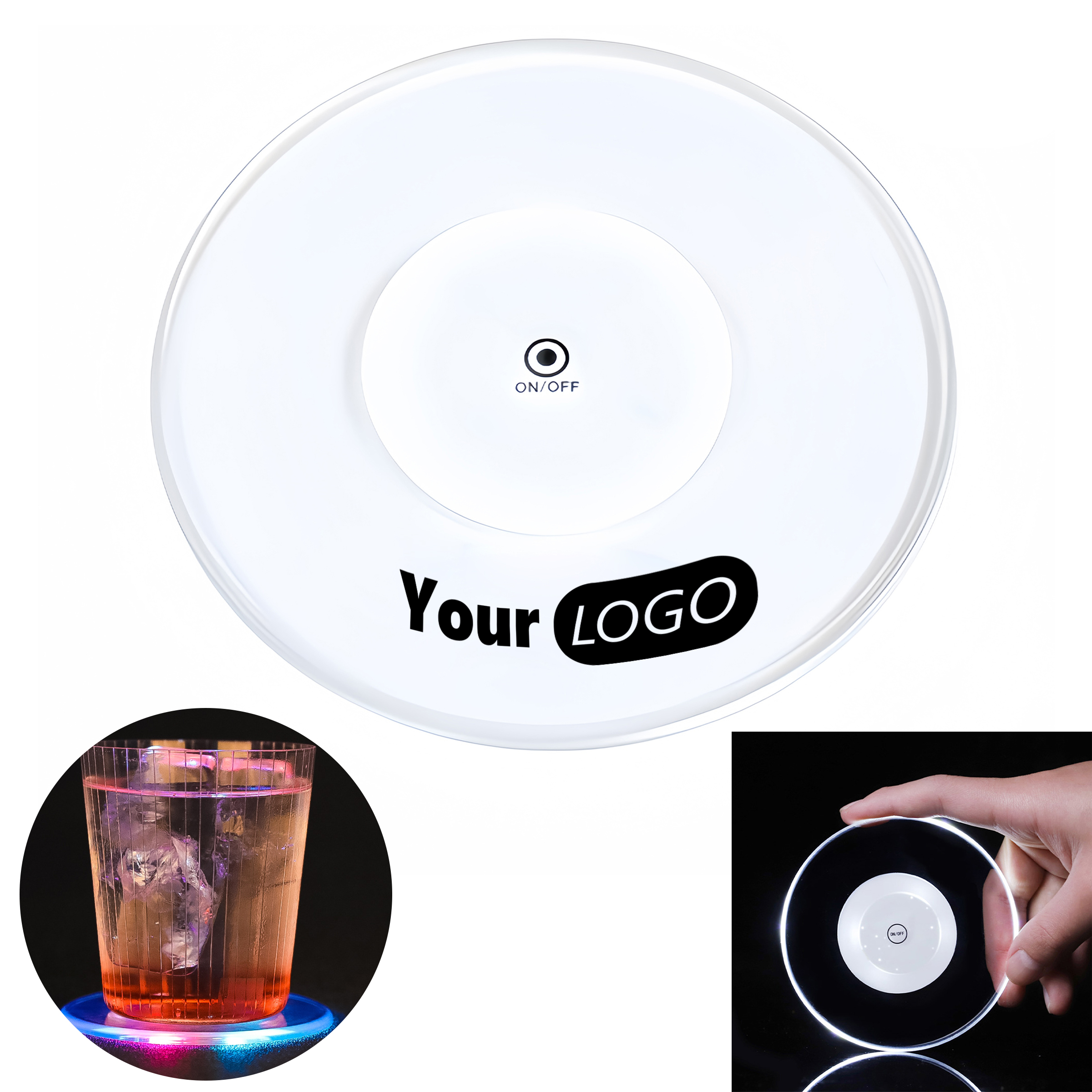 Acrylic Colorful Luminous Cocktail and Luminous Coaster 3