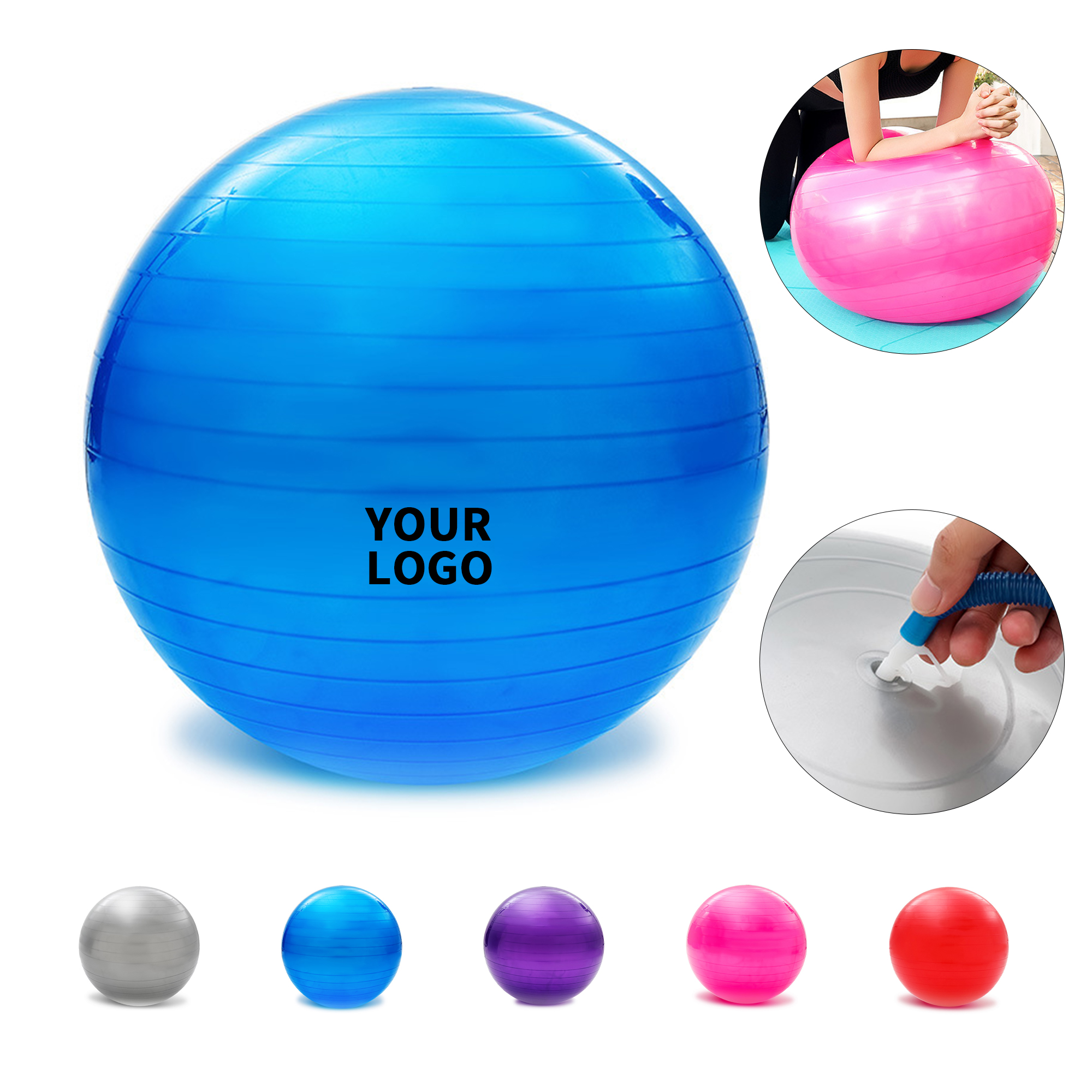 Inflatable Balance Ball Office Chair Alternative 5