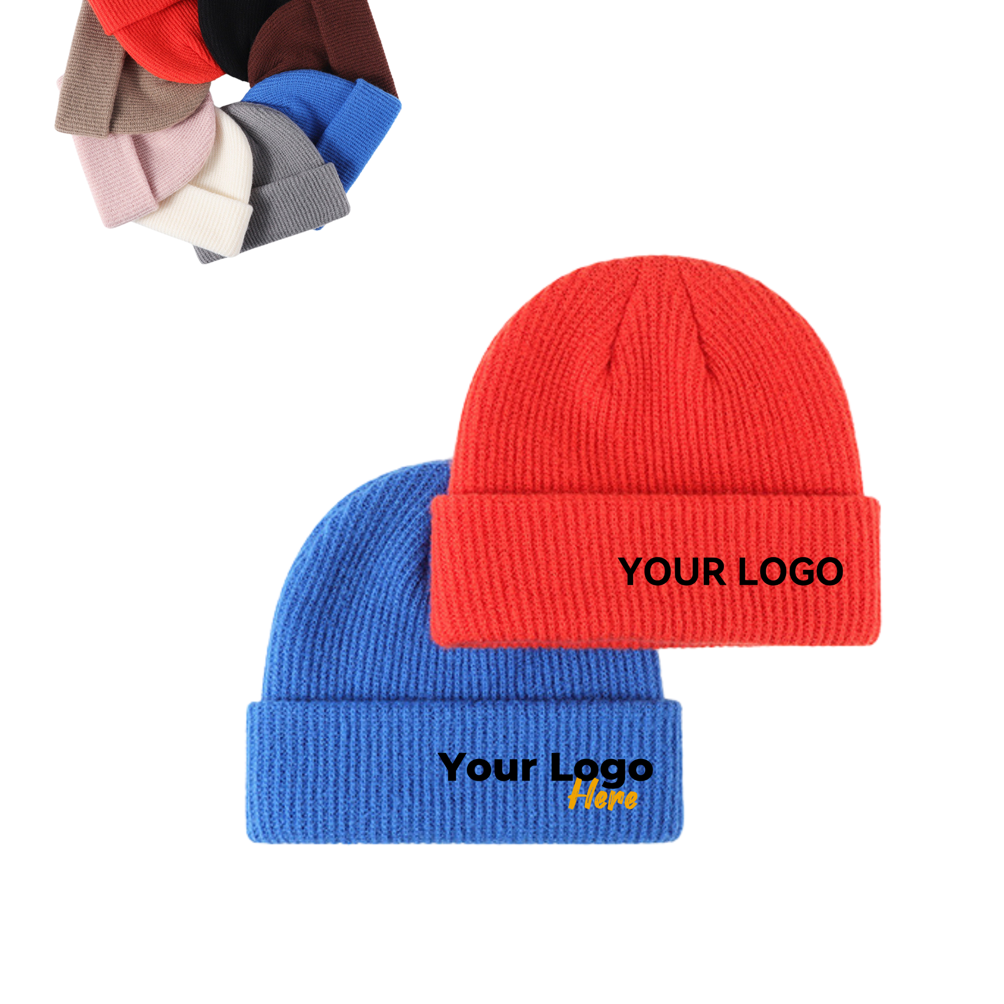 MOQ 50 Pieces Men's Warm Knit Cap 2