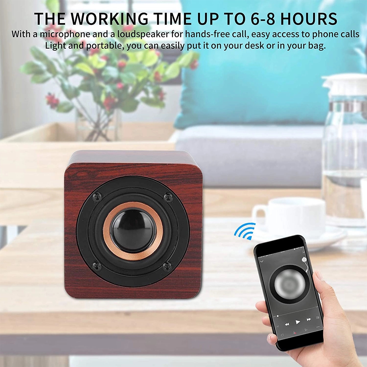 Wooden Wireless Bluetooth Speakers 4