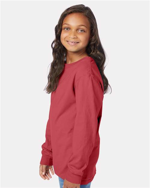 Youth Garment-Dyed Long Sleeve T-Shirt - GDH275 14