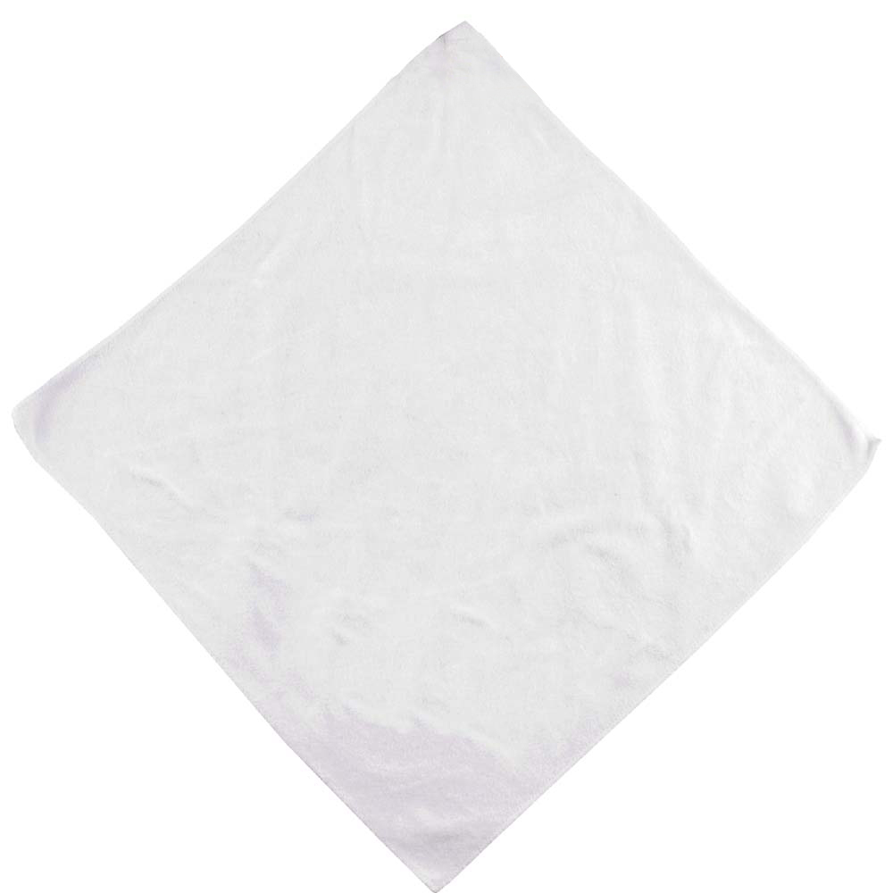 16" x 16" Microfiber White Golf Towel 2