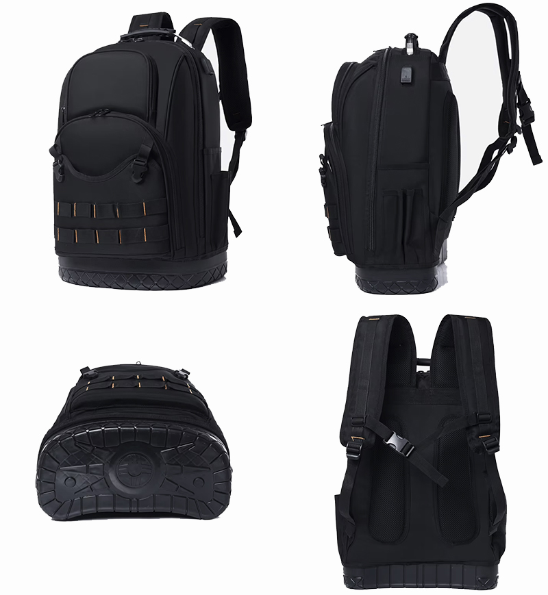 1680D Oxford Backpack USB Electrical Tool Storage 3