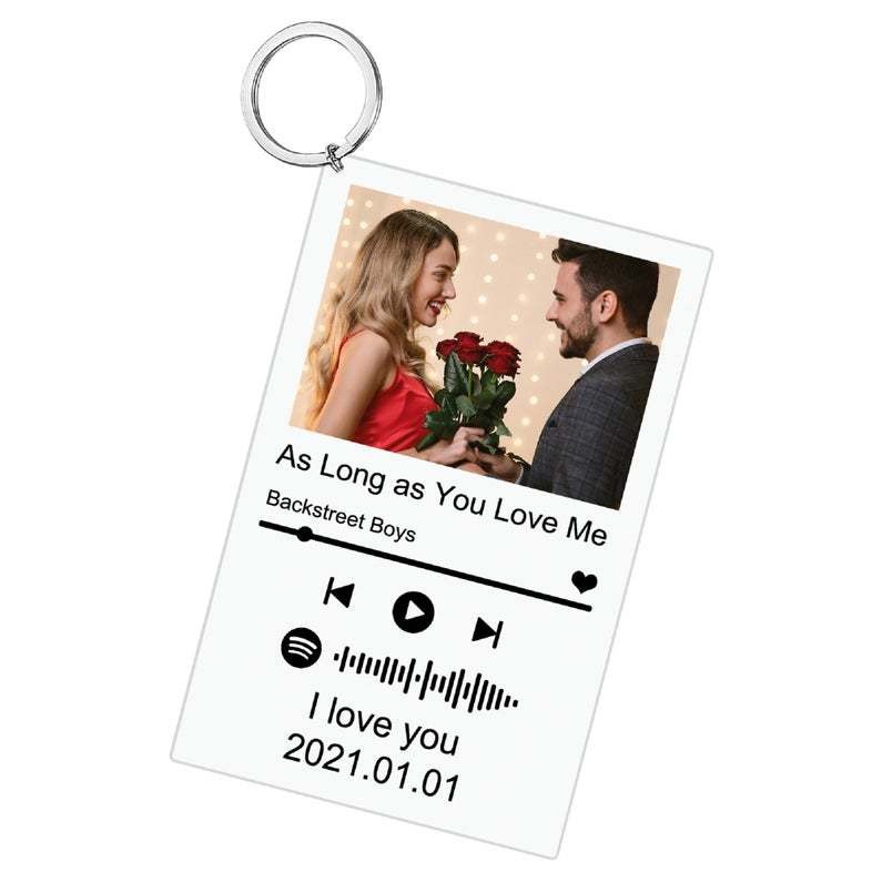 Customized Acrylic Music Song Key Ring 3
