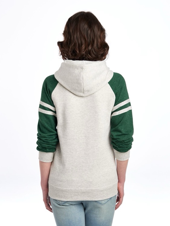 JERZEES NuBlend® Unisex Varsity Color-Block Hooded Sweatshirt 2