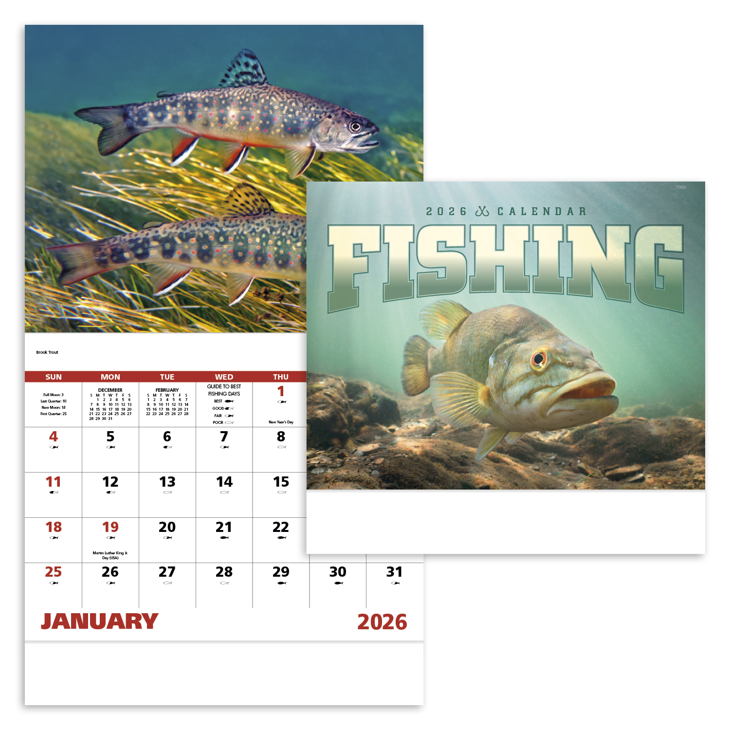 Good Value™ Fishing - Stapled Calendar 33
