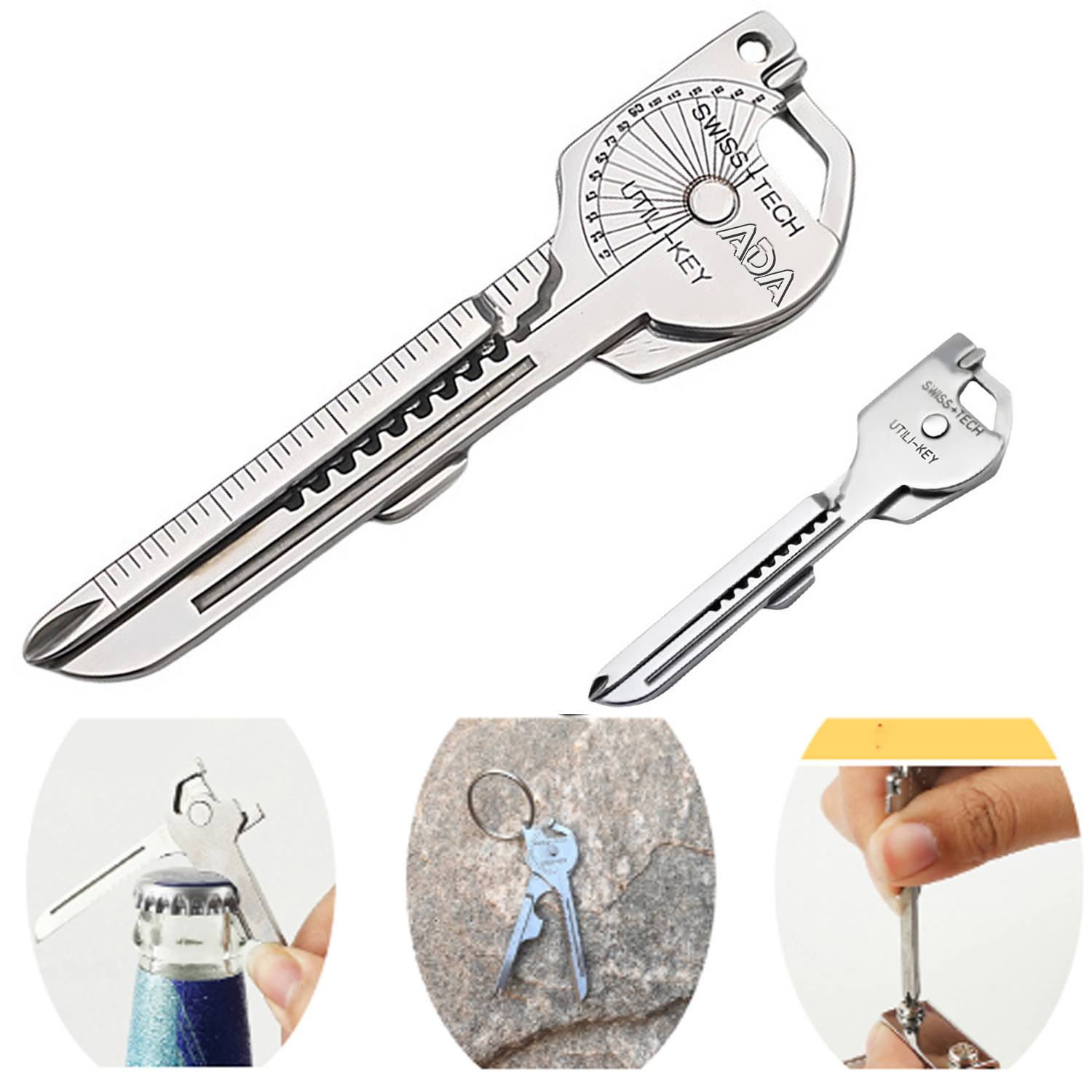 8 in 1 Stainless Steel Multi Tool Keychain 6