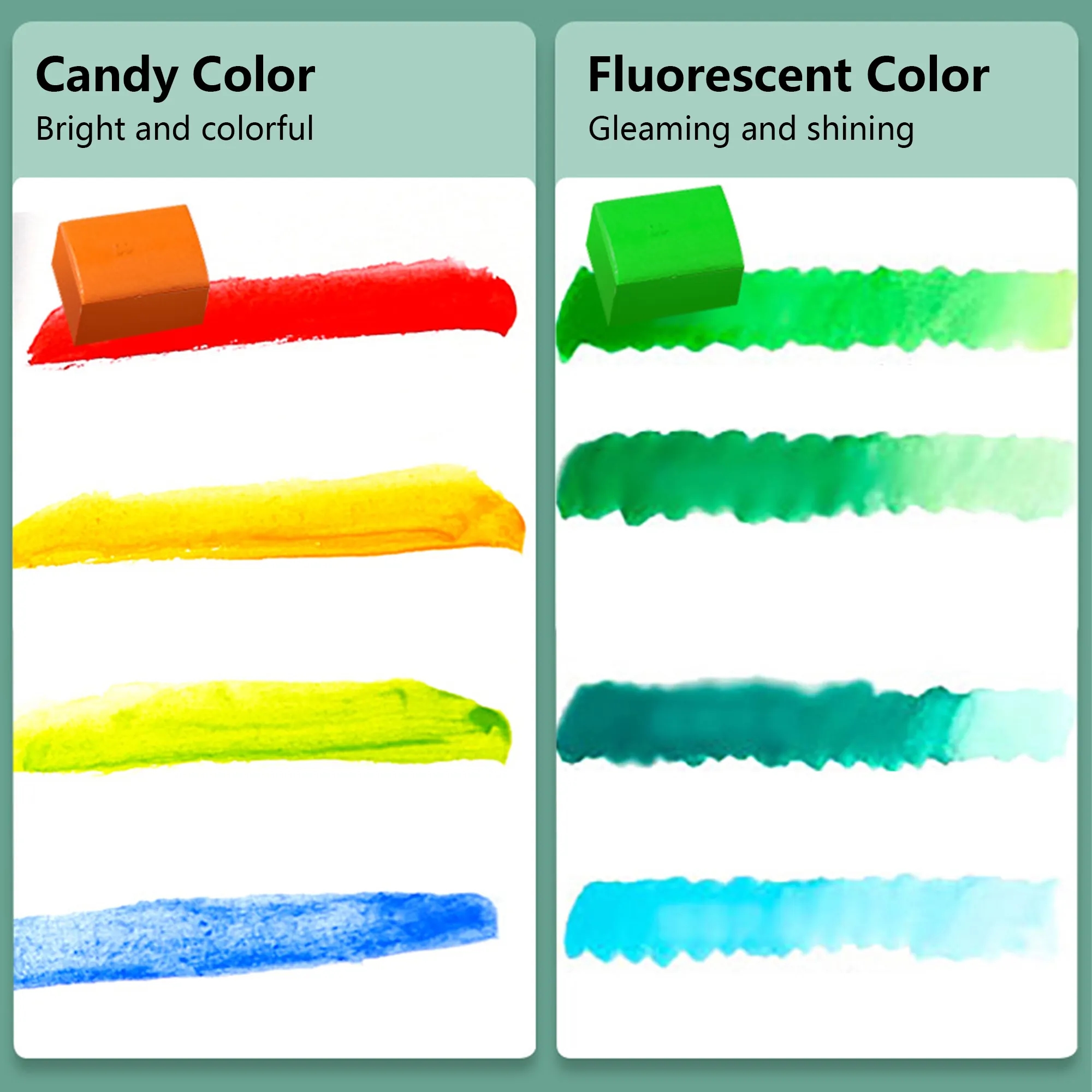 100-Color Solid Watercolor Paint Set 3