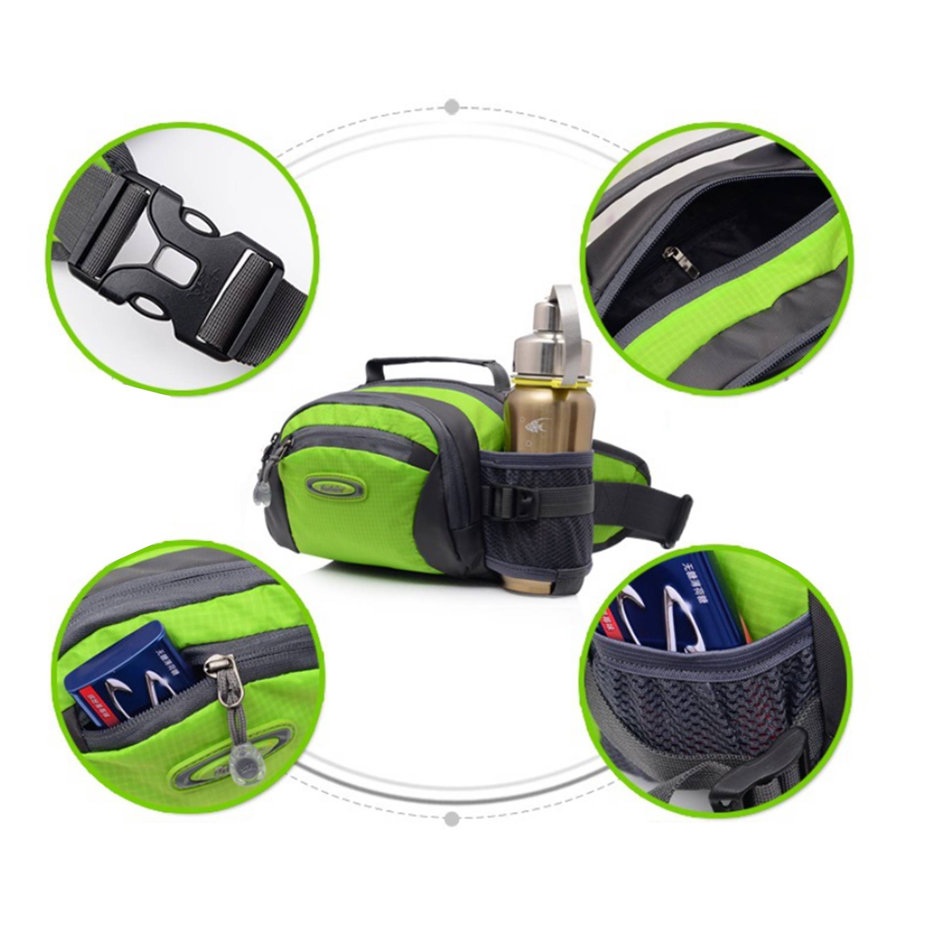 Outdoor Water Bottle Shoulder Bag Fanny Pack 4