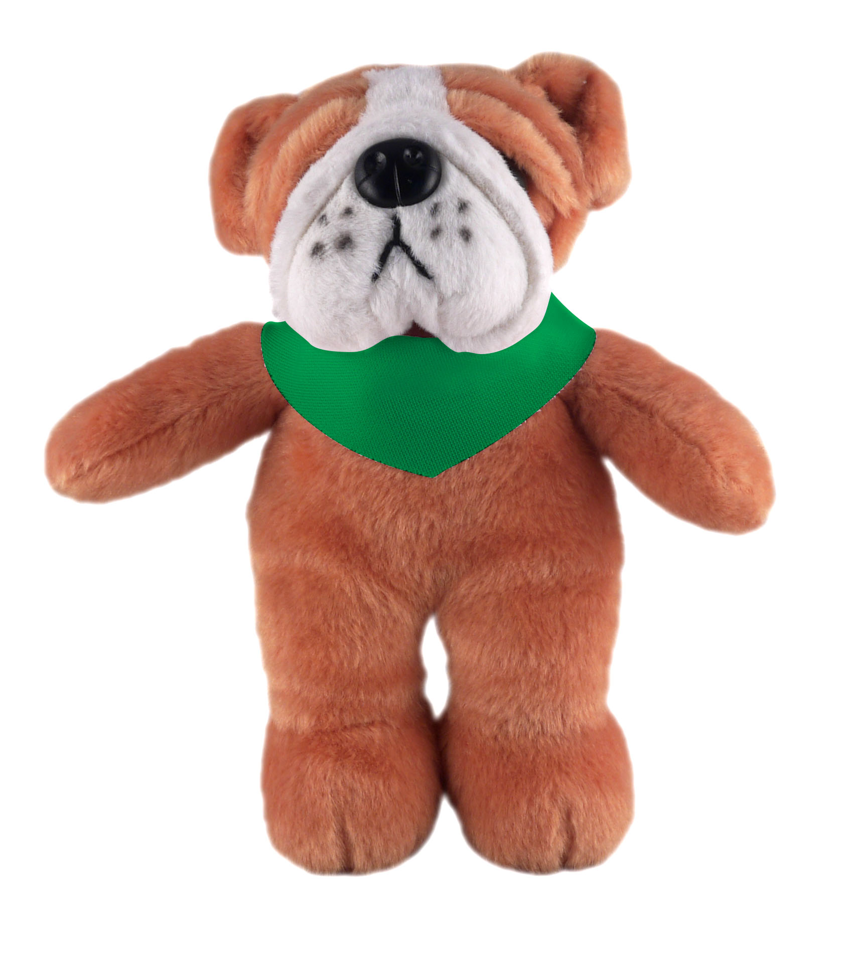 Soft Plush Stuffed Bulldog with Bandana 4