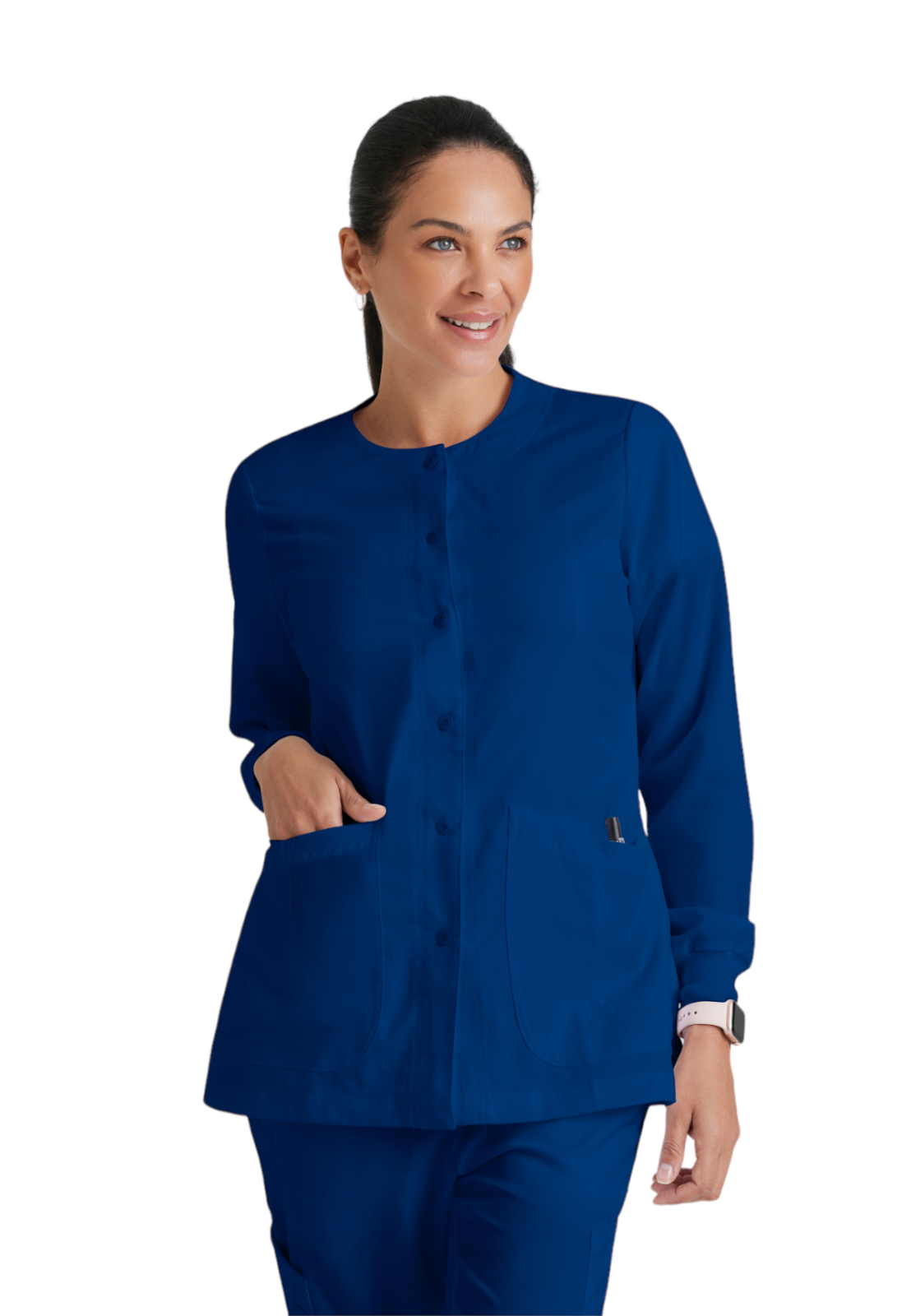 Grey's Anatomy - Classic - Women's Four-Pocket Snap Front Jamie Warm Up Scrub Jacket 17