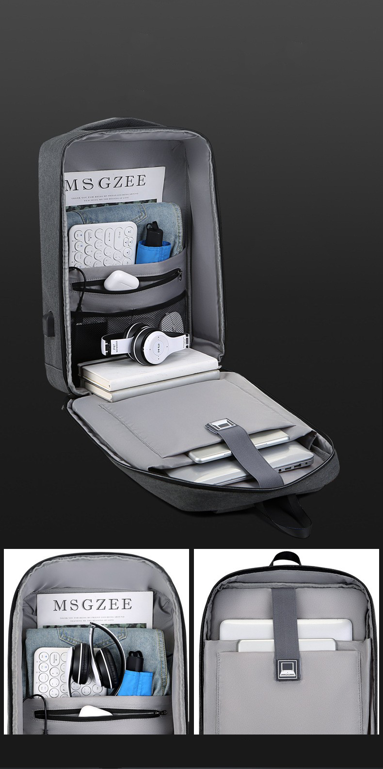 Business Travel Shock Protective Notebook Bag 6