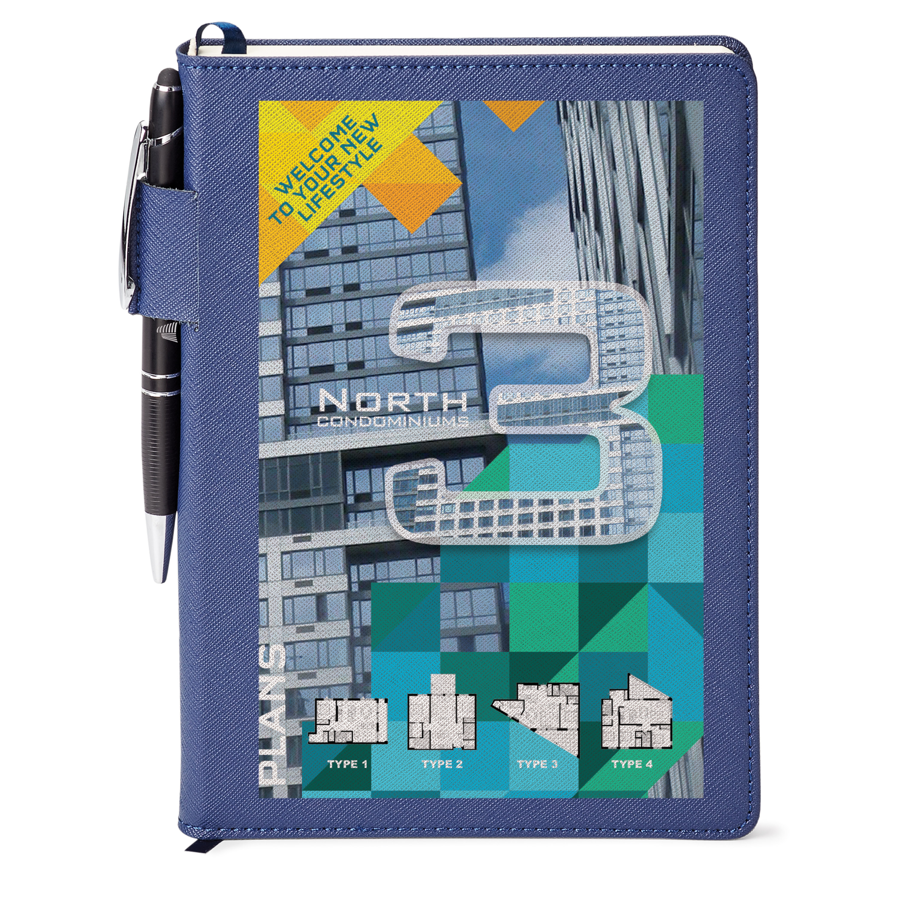 Genuine leather non-refillable journal kit 36