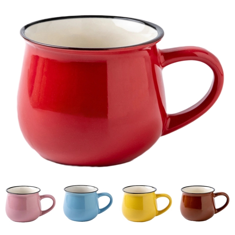 Creative 11 oz. Advertising Ceramic Mugs for Milk Juice 7