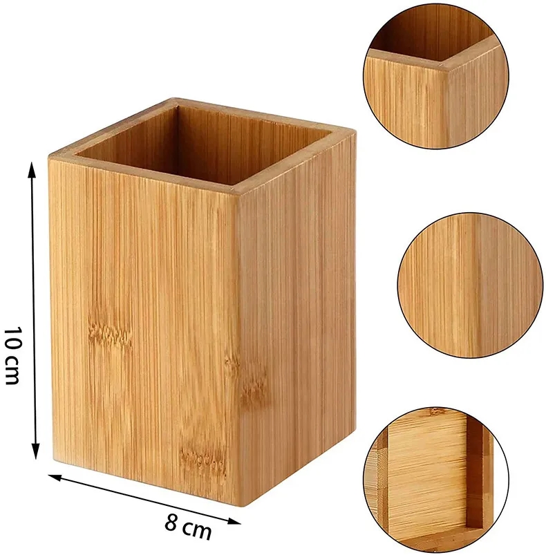Bamboo Wooden Pencil/Pen Holder 3