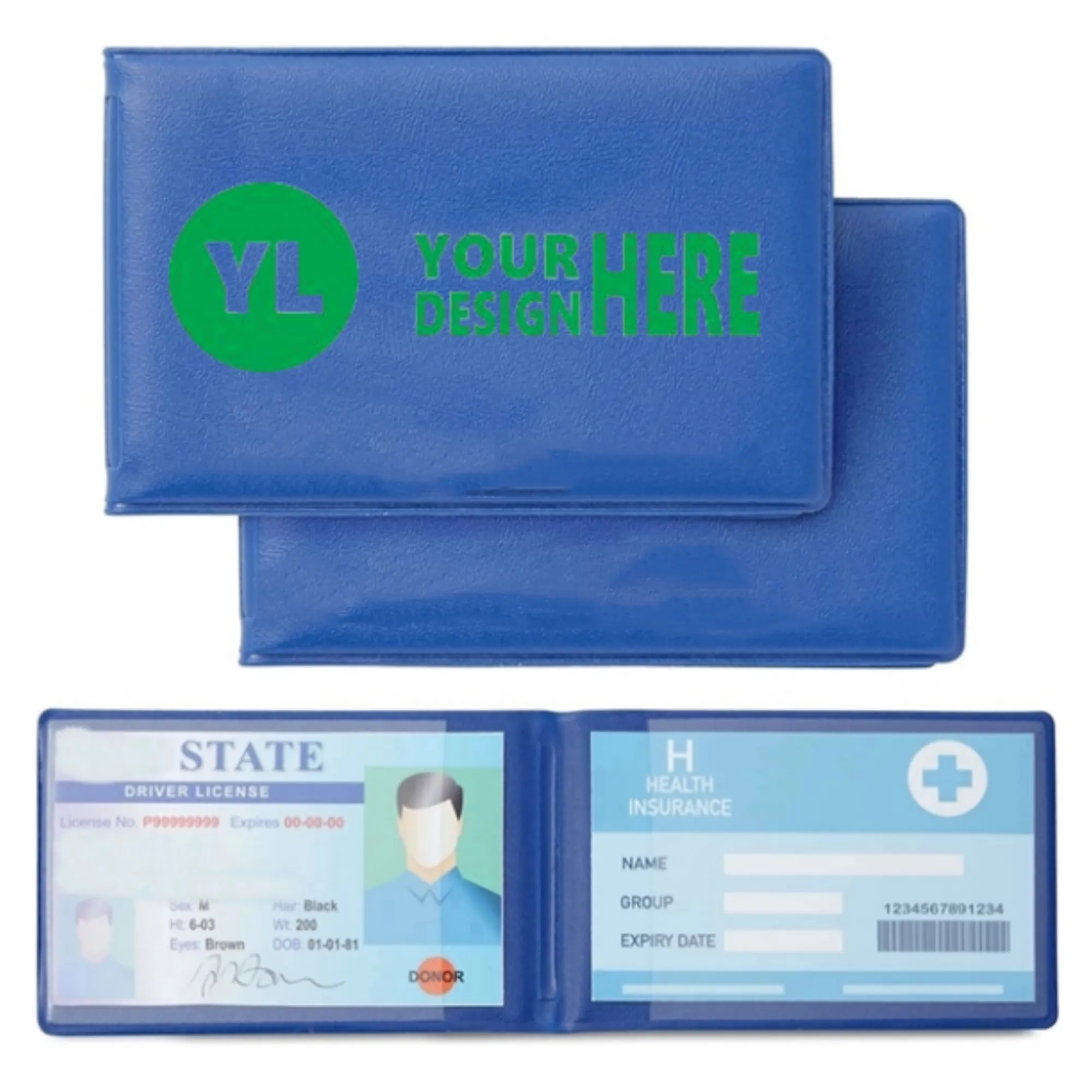 Card Holder with 2 Clear Sleeves Protector 2