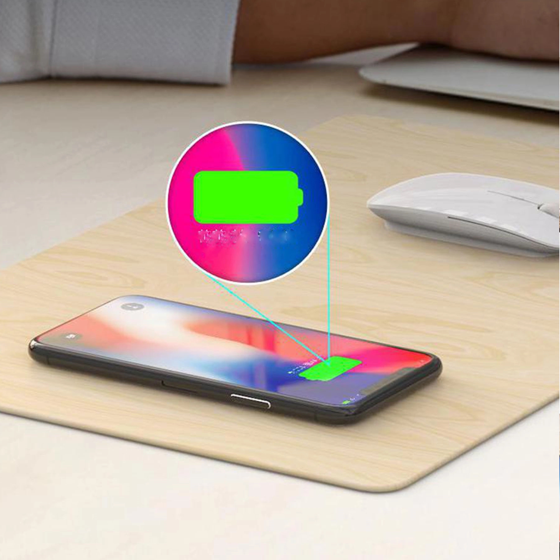 Wireless Charger Mouse Pad Mat 10W Compatible for Phone 2