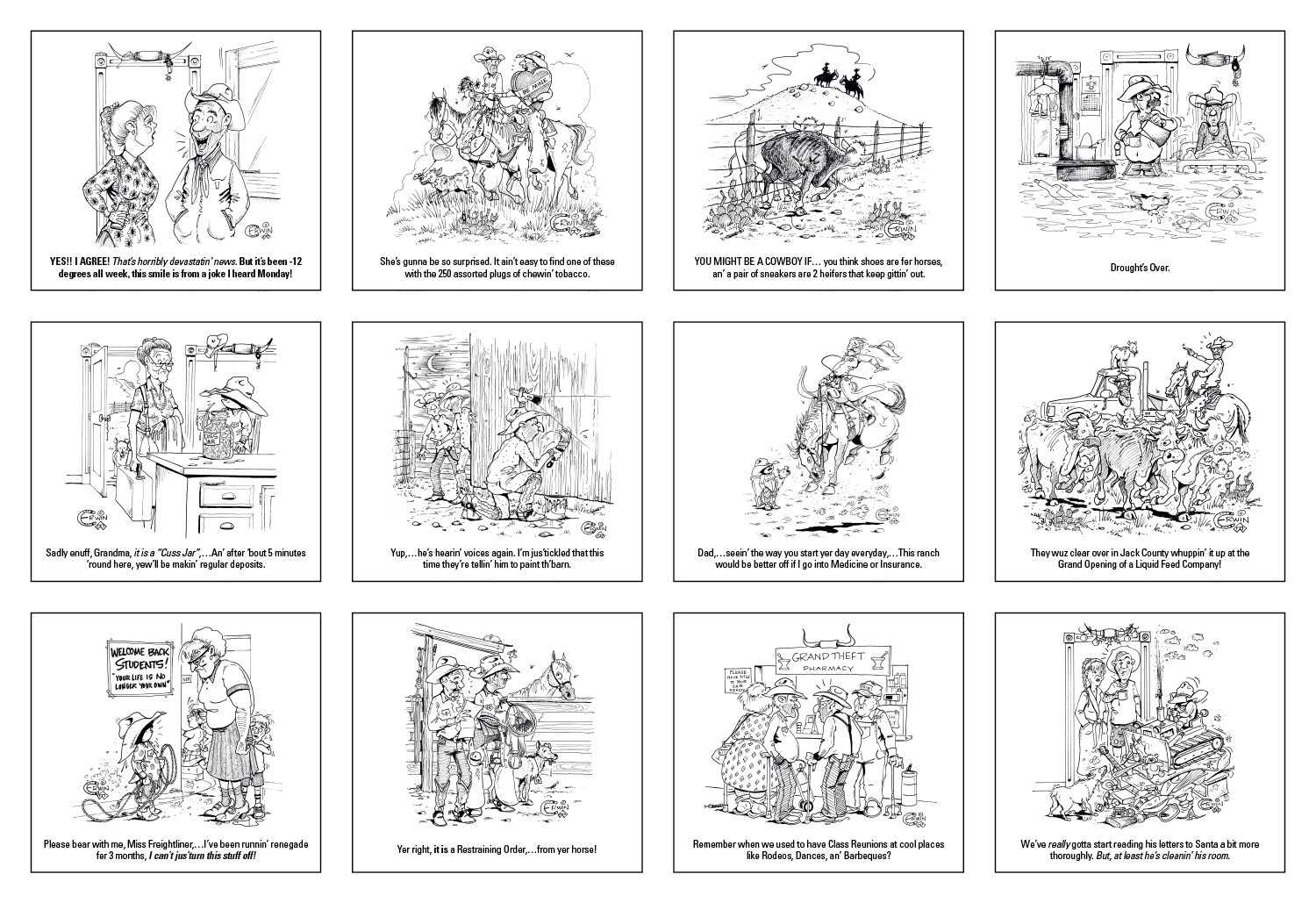 Triumph® Calendars Press-N-Stick Cowboy Calendar 643