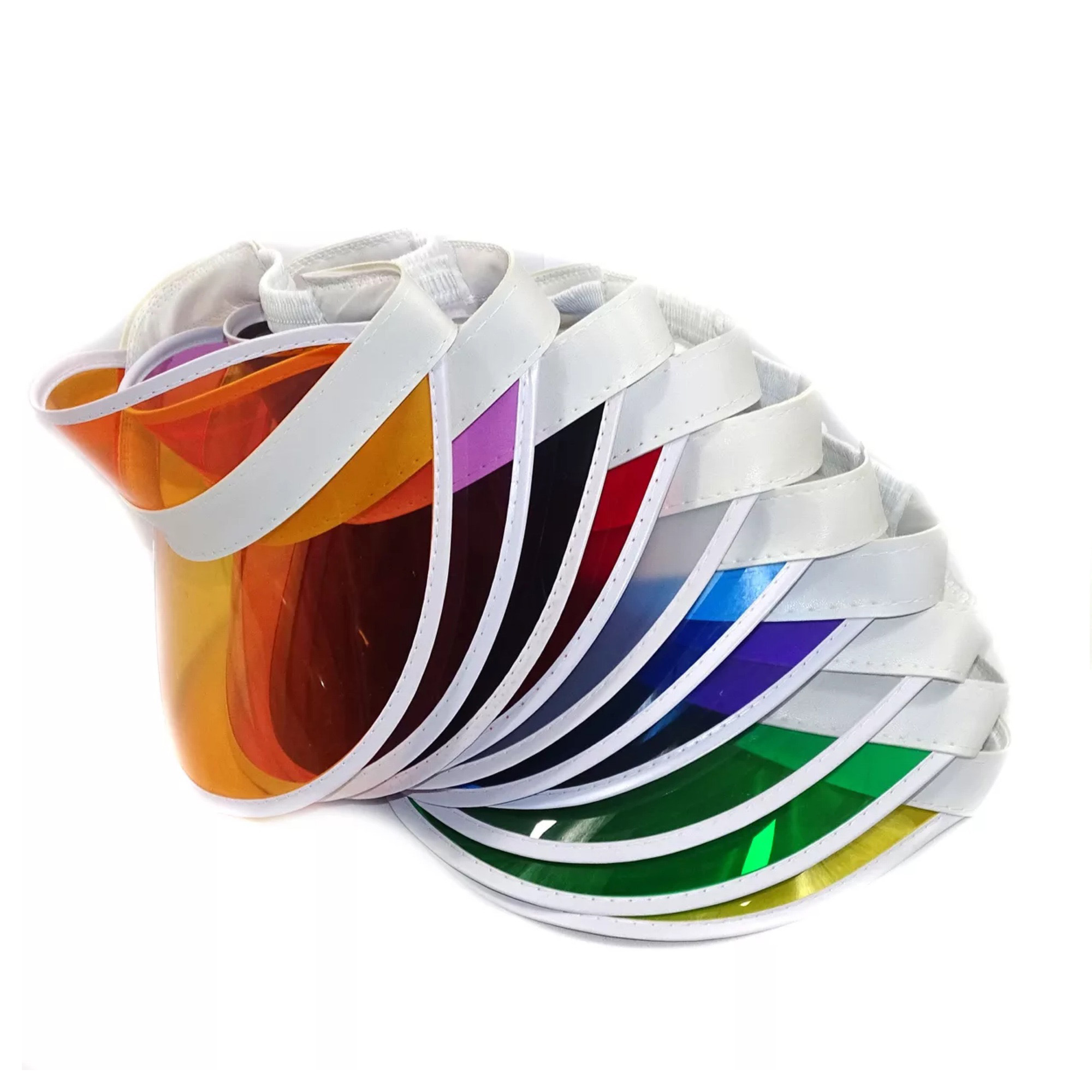 Custom Outdoor Clear Sun Visor Hats, custom hat with logo imprint 2