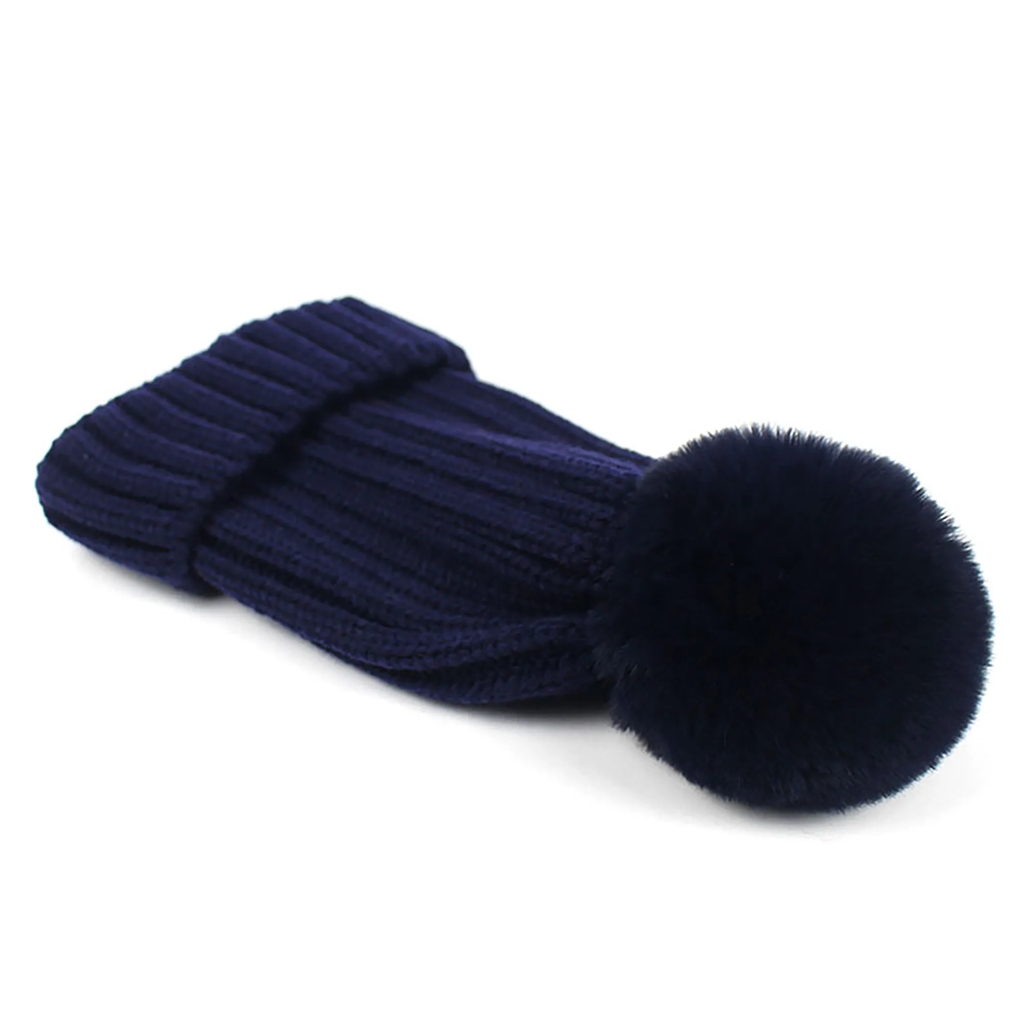 Kids Thicken Pom Beanie 7