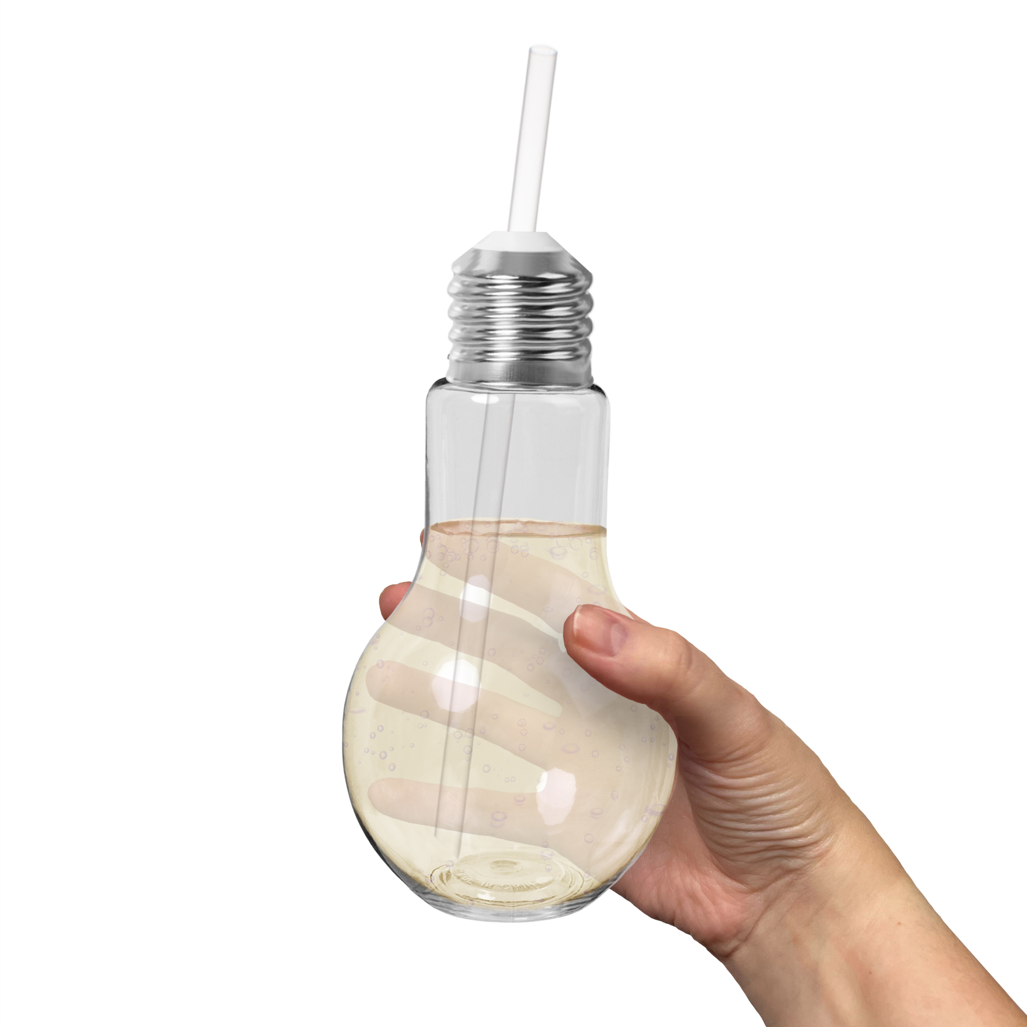 16oz Light Bulb Cup with Straw 10