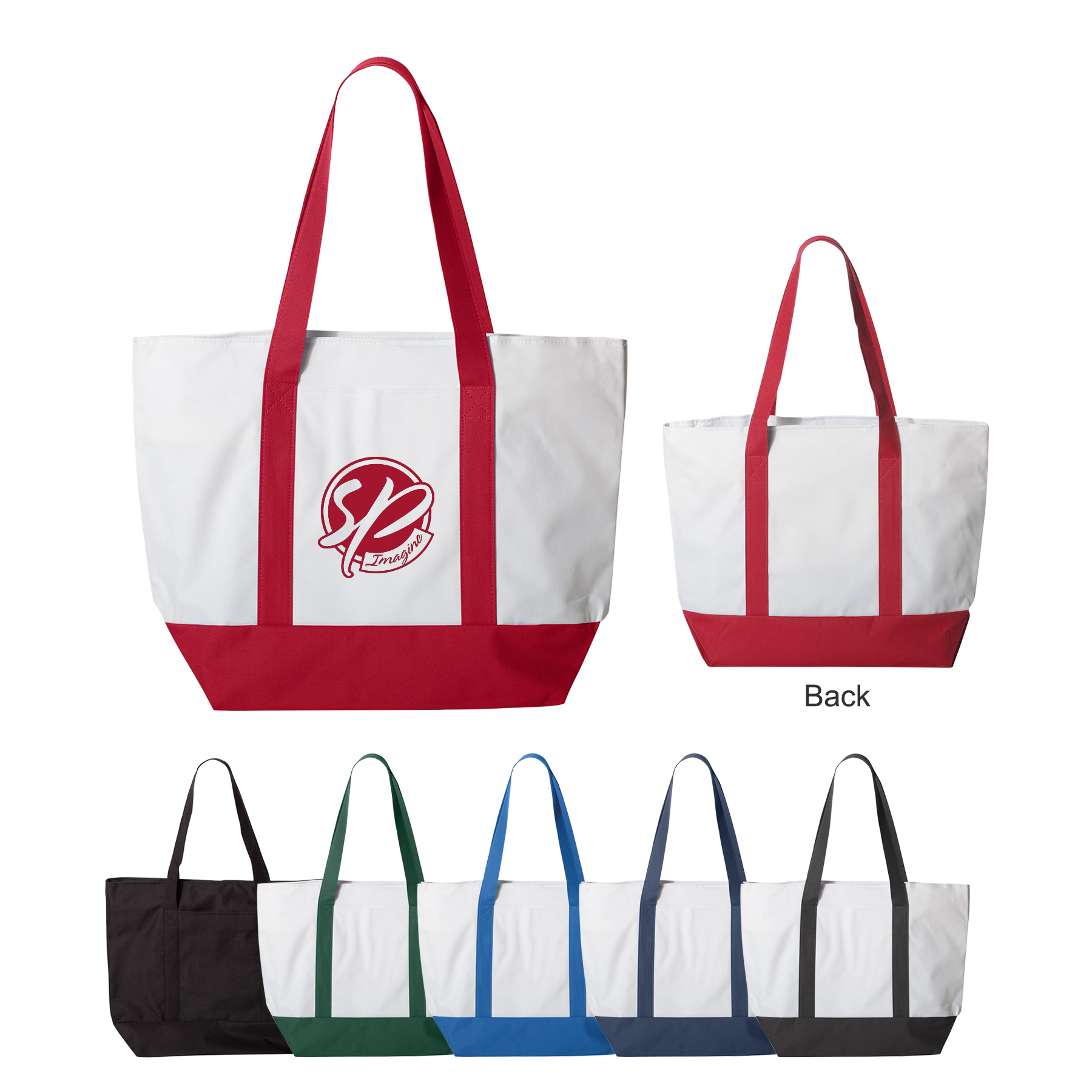 600D Bay View Giant Zipper Boat Tote 10