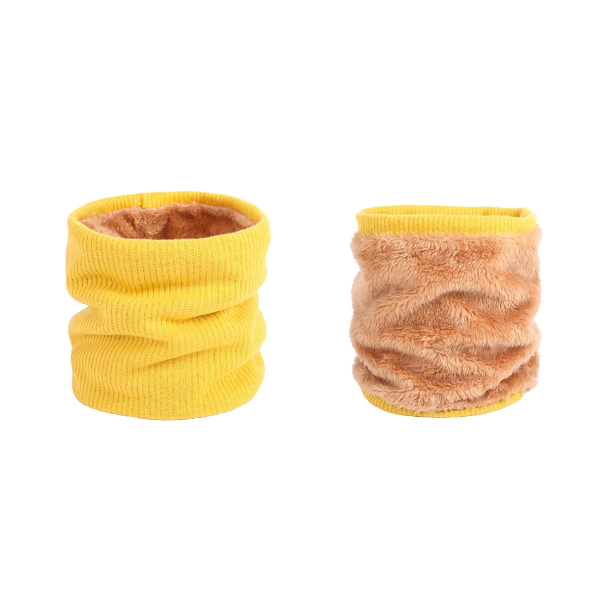 Fleece Thick Knit Scarf Winter Outdoor Double layer 3