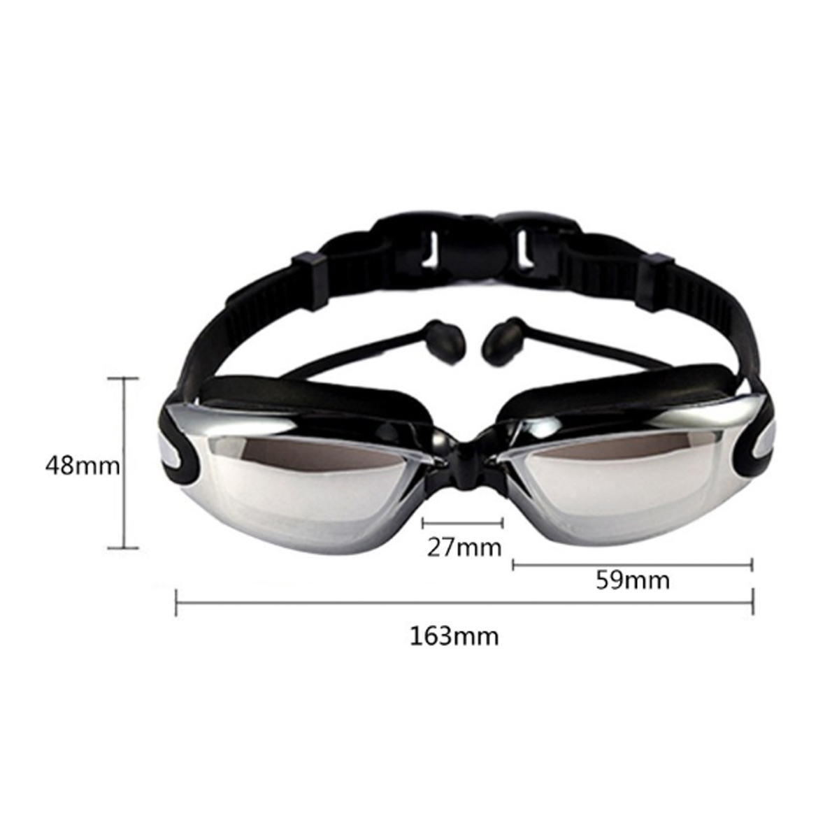 Anti Fog Mirror Swimming Goggles with UV Protection 4