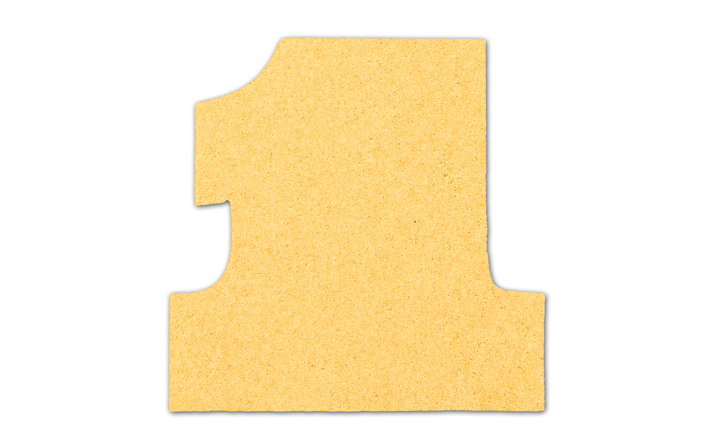 Number One Shape Compressed Sponge 7