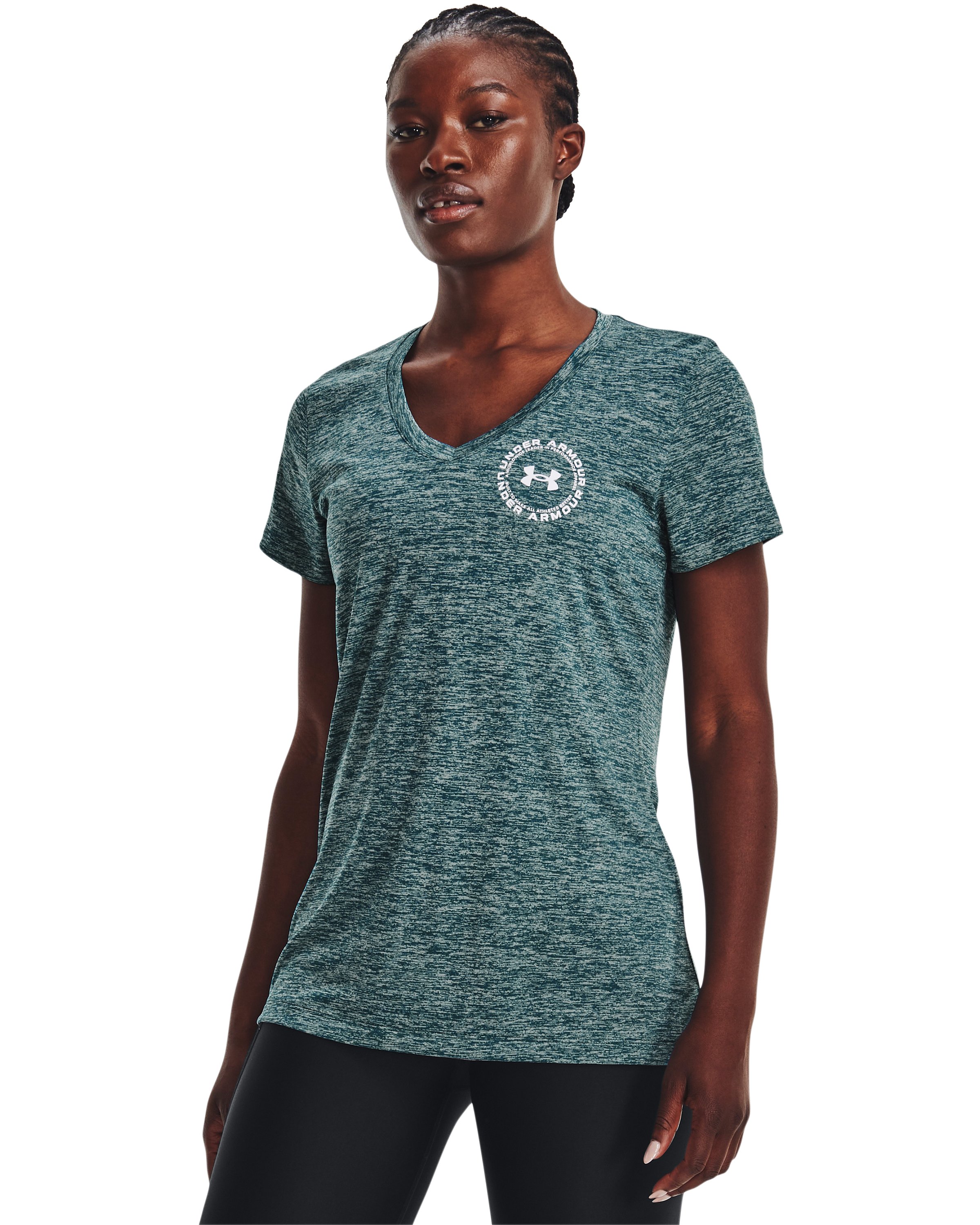 UA Tech Twist Crest Women's Short Sleeve 4