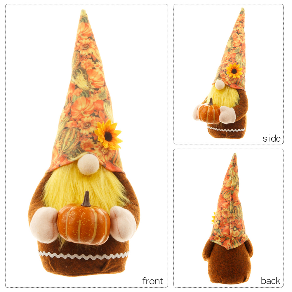 Thanksgiving Day Pumpkin Gnome Doll 3