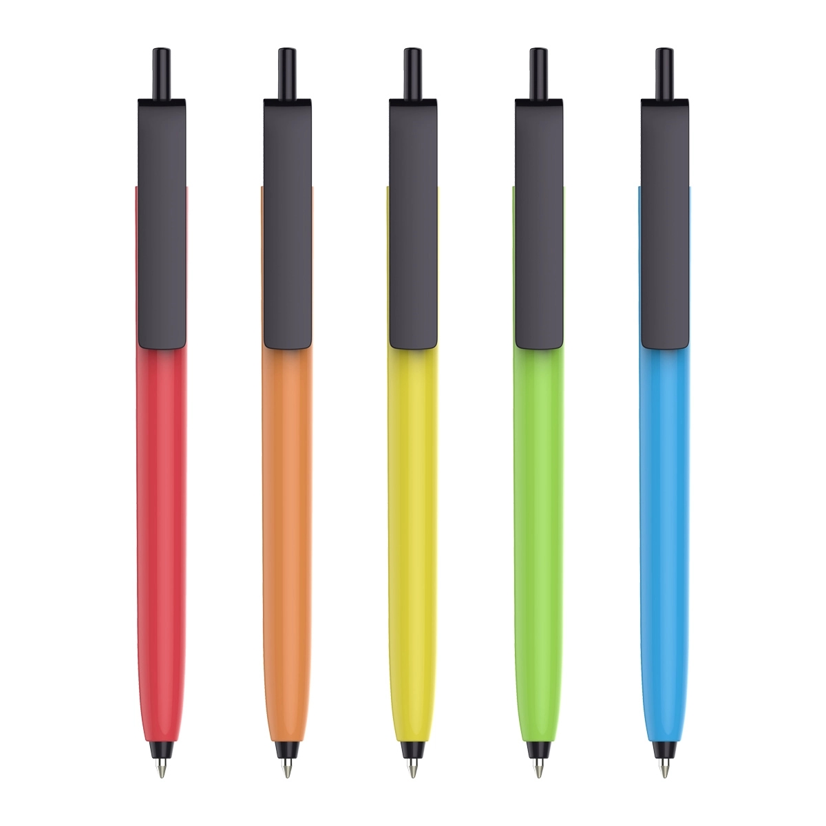 Full Color Black Plastic Pens 1