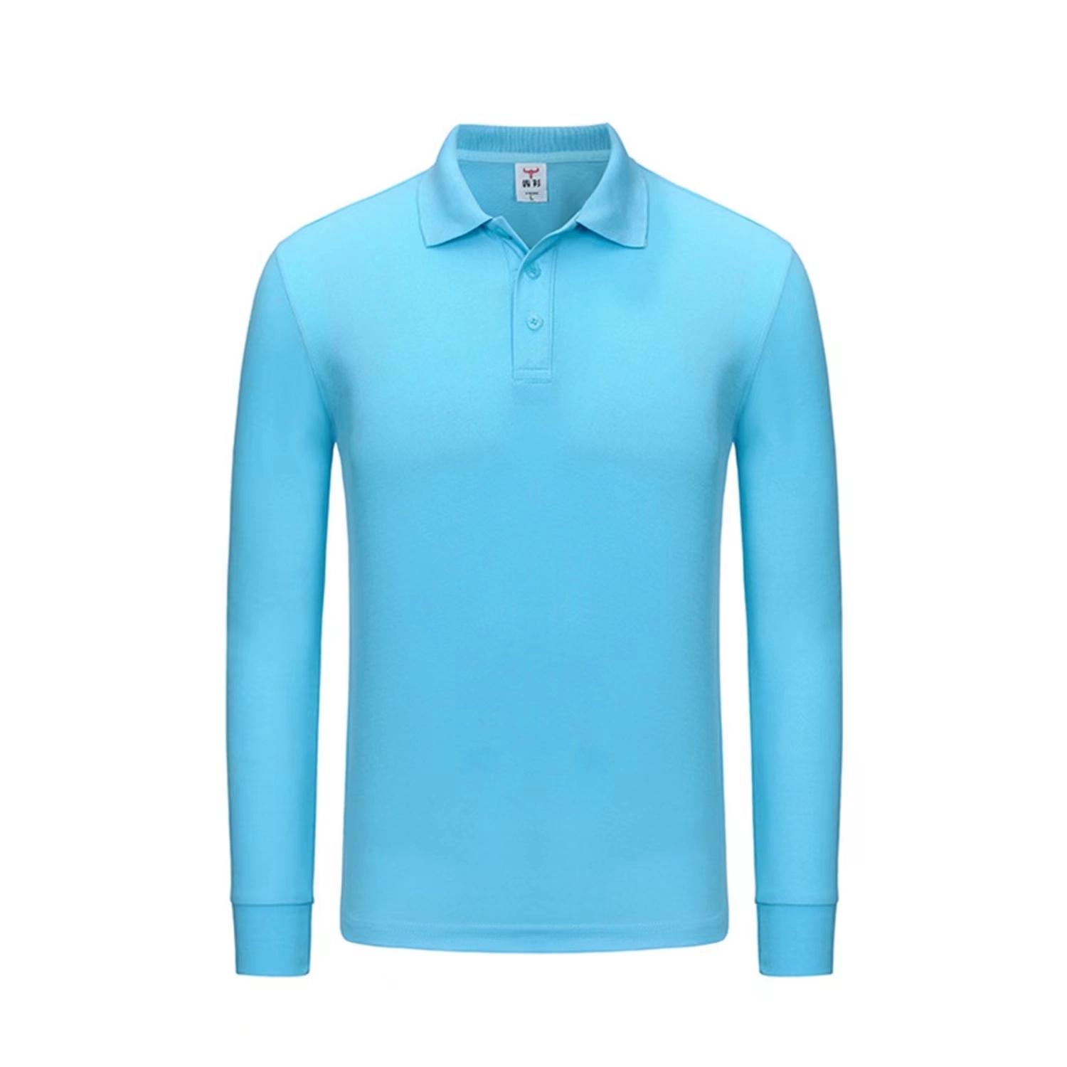 Ladies' Long-Sleeve Polo Shirts Sweatshirt Tops Work Clothes 7