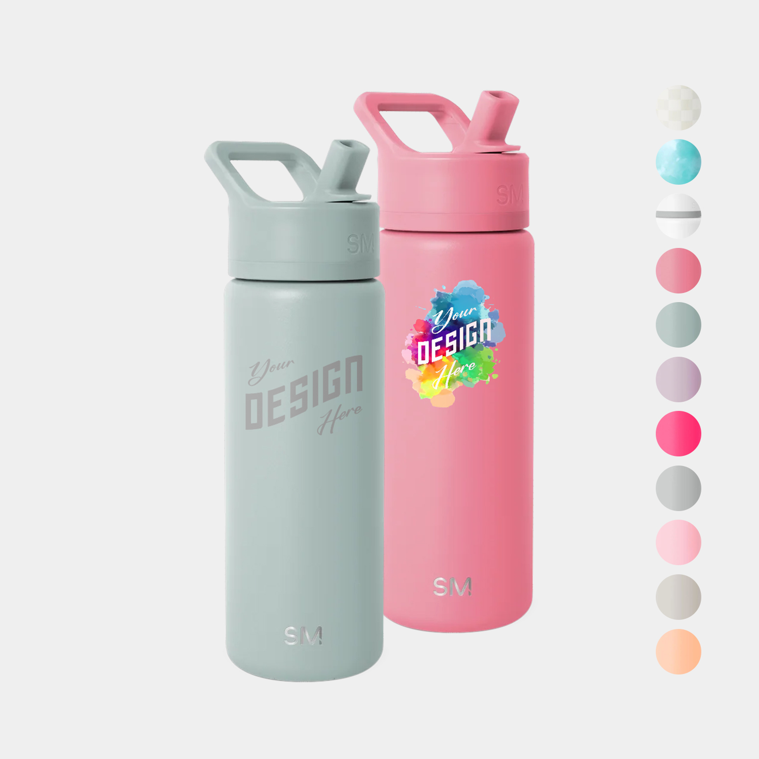 18 oz Simple Modern® Stainless Steel Double-Walled Insulated Summit Water Bottle with Straw Lid 4