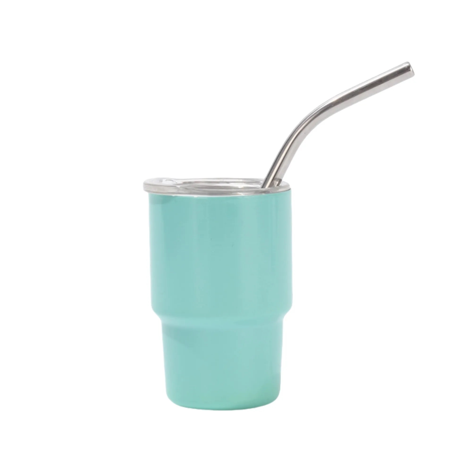 Mini Tumbler Shot Glass with Straw and Lid 4