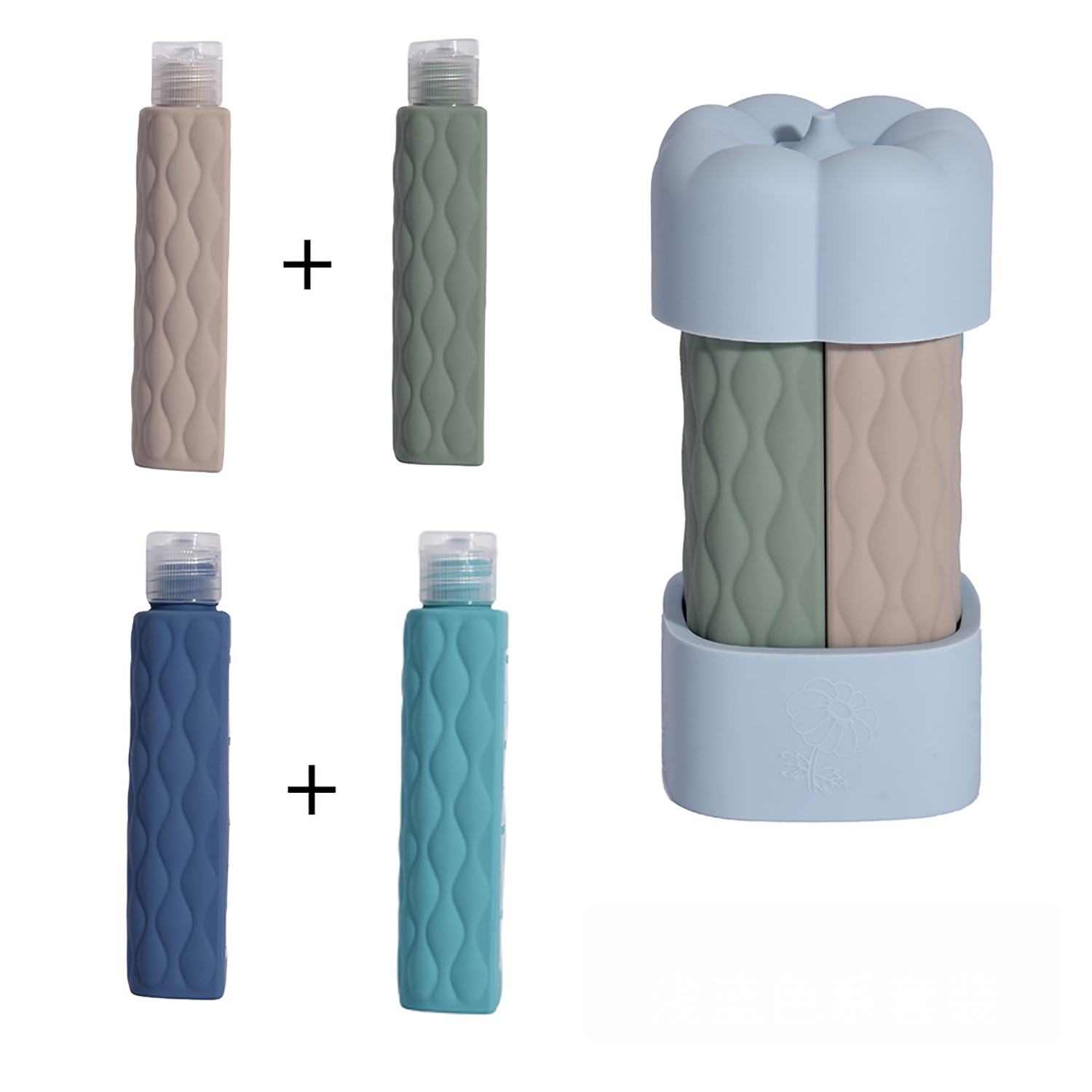 Travel Bottles for Toiletries 4 in 1 3