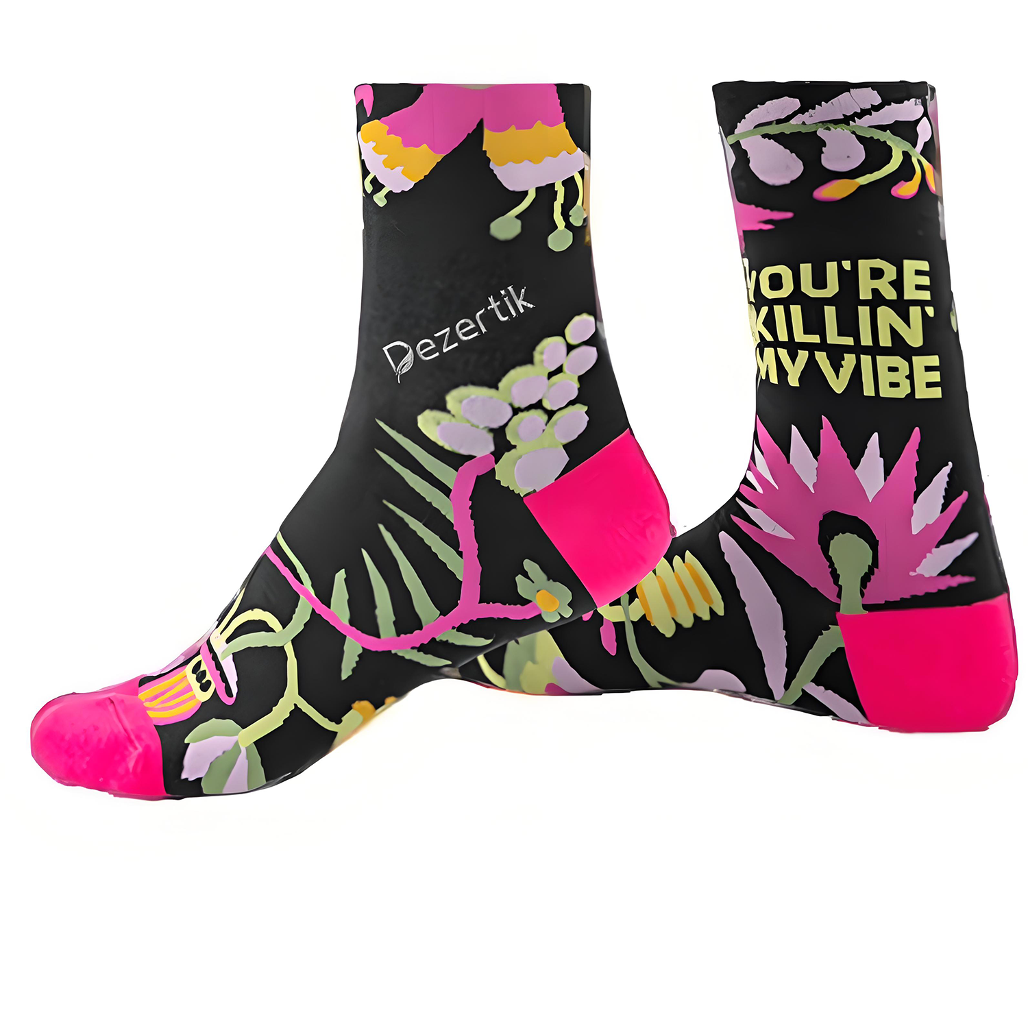 Long Tube Casual Abstract Letter Floral Socks 7